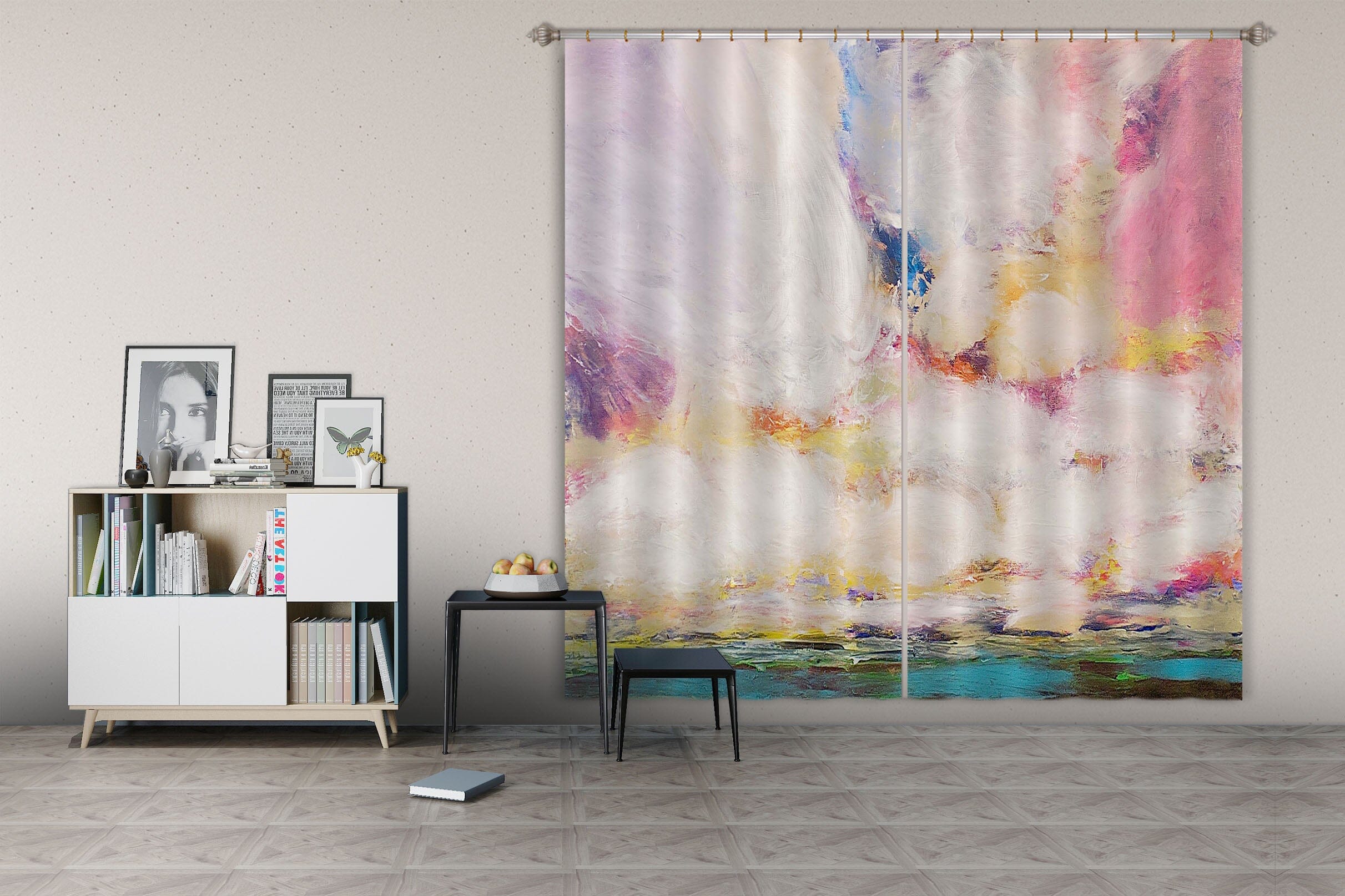 3D Colored Sky 037 Allan P. Friedlander Curtain Curtains Drapes Curtains AJ Creativity Home 