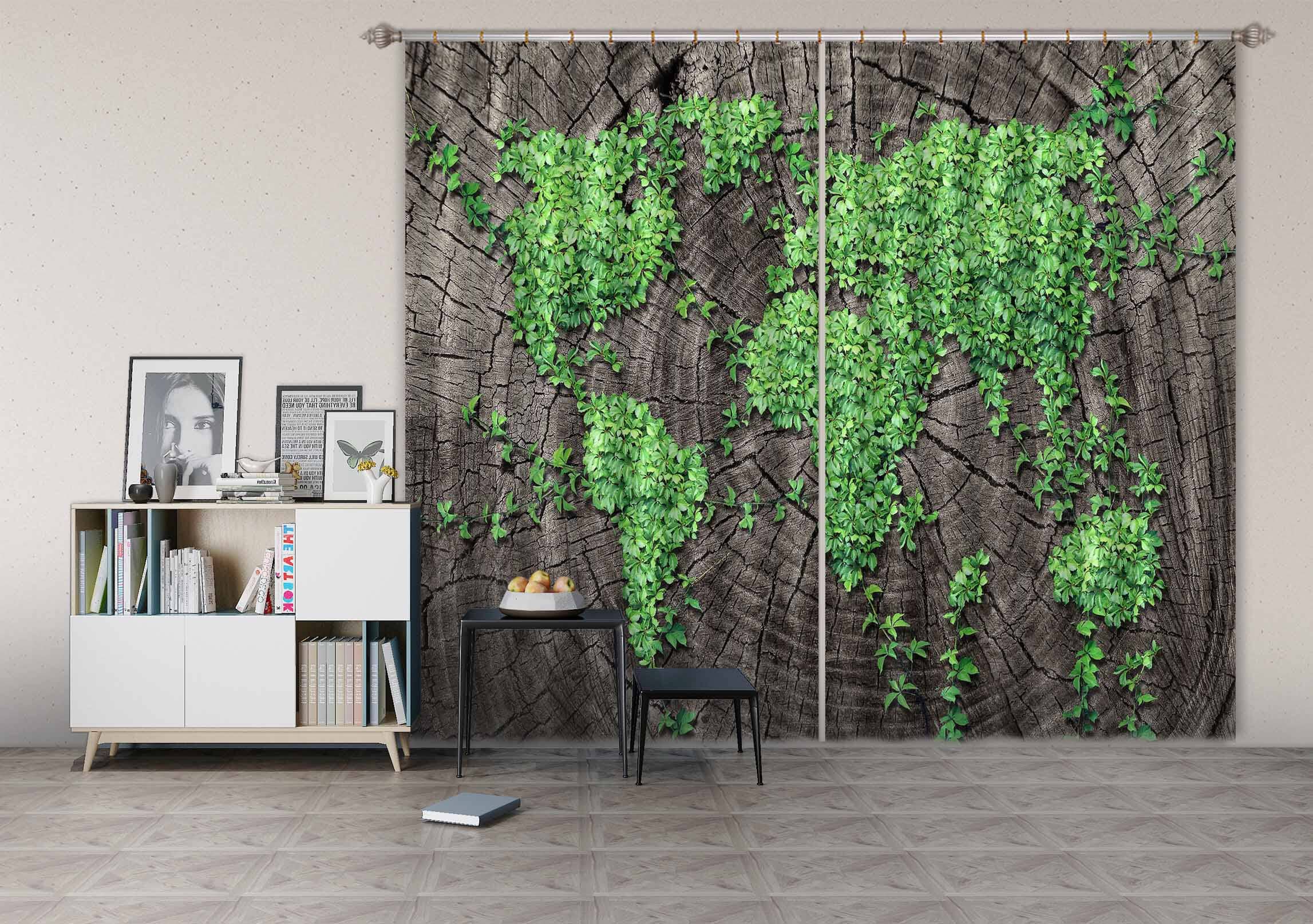 3D Green Forest 719 Curtains Drapes Wallpaper AJ Wallpaper 