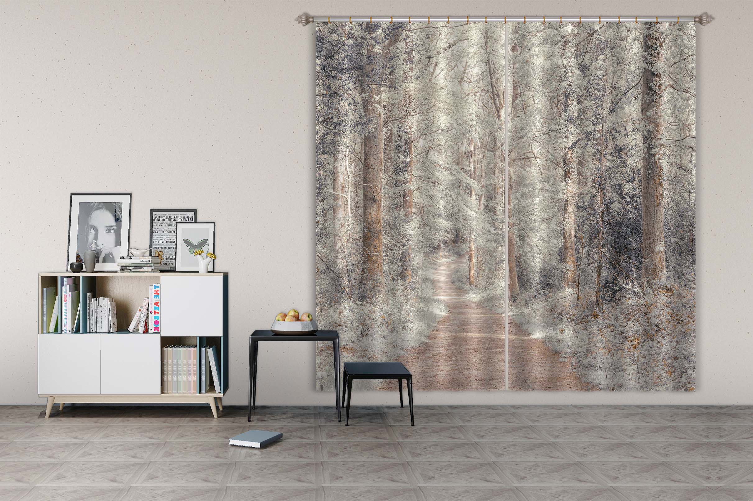 3D Tree Path 6396 Assaf Frank Curtain Curtains Drapes