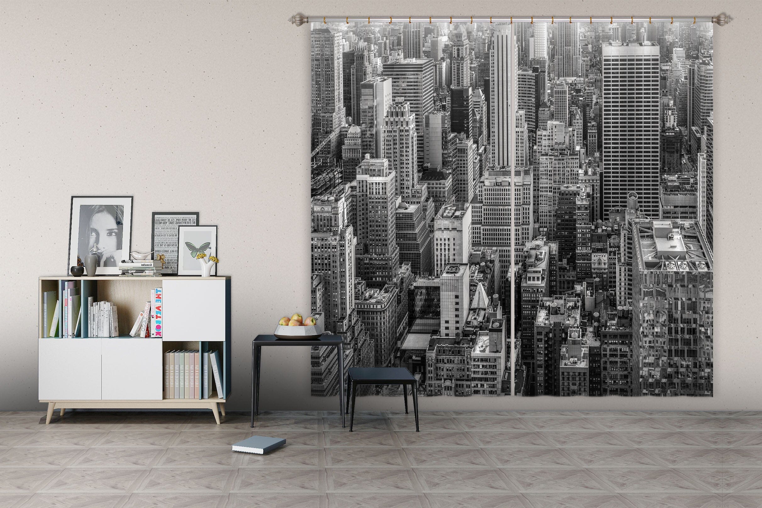 3D Grey Building 142 Marco Carmassi Curtain Curtains Drapes Curtains AJ Creativity Home 