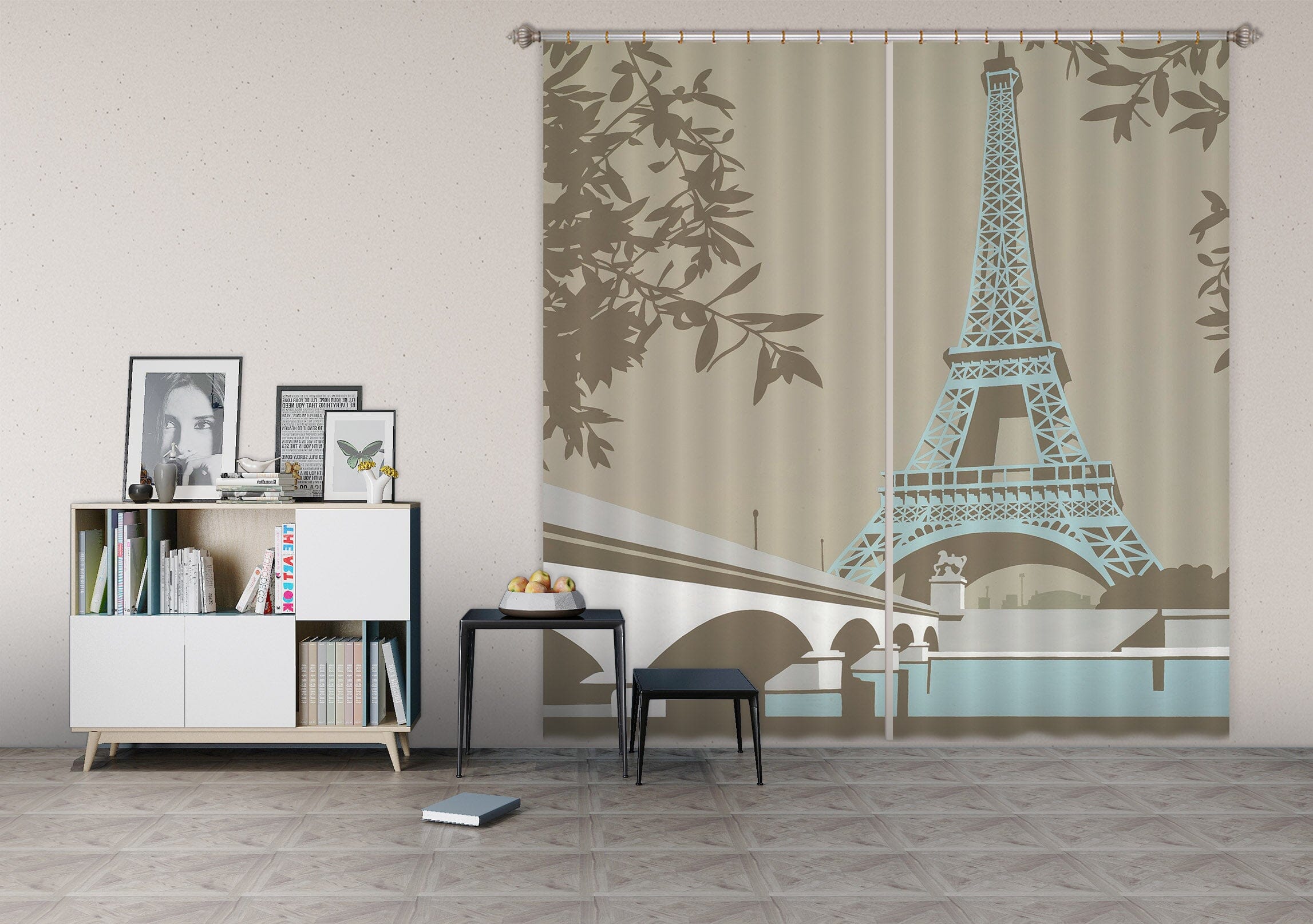 3D Paris 127 Steve Read Curtain Curtains Drapes Curtains AJ Creativity Home 