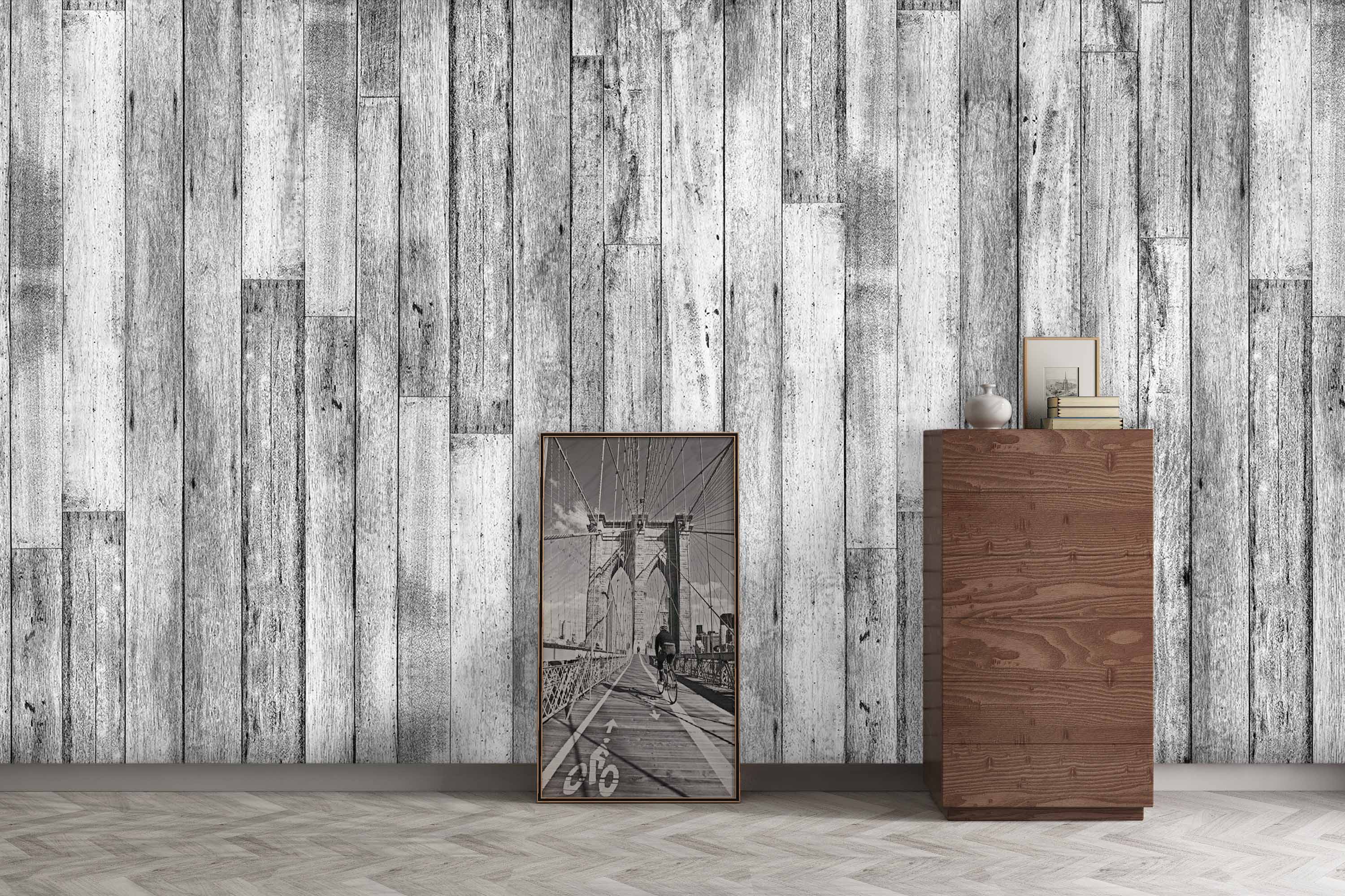 3D Grey Wooden Wall 44 Wall Murals Wallpaper AJ Wallpaper 2 