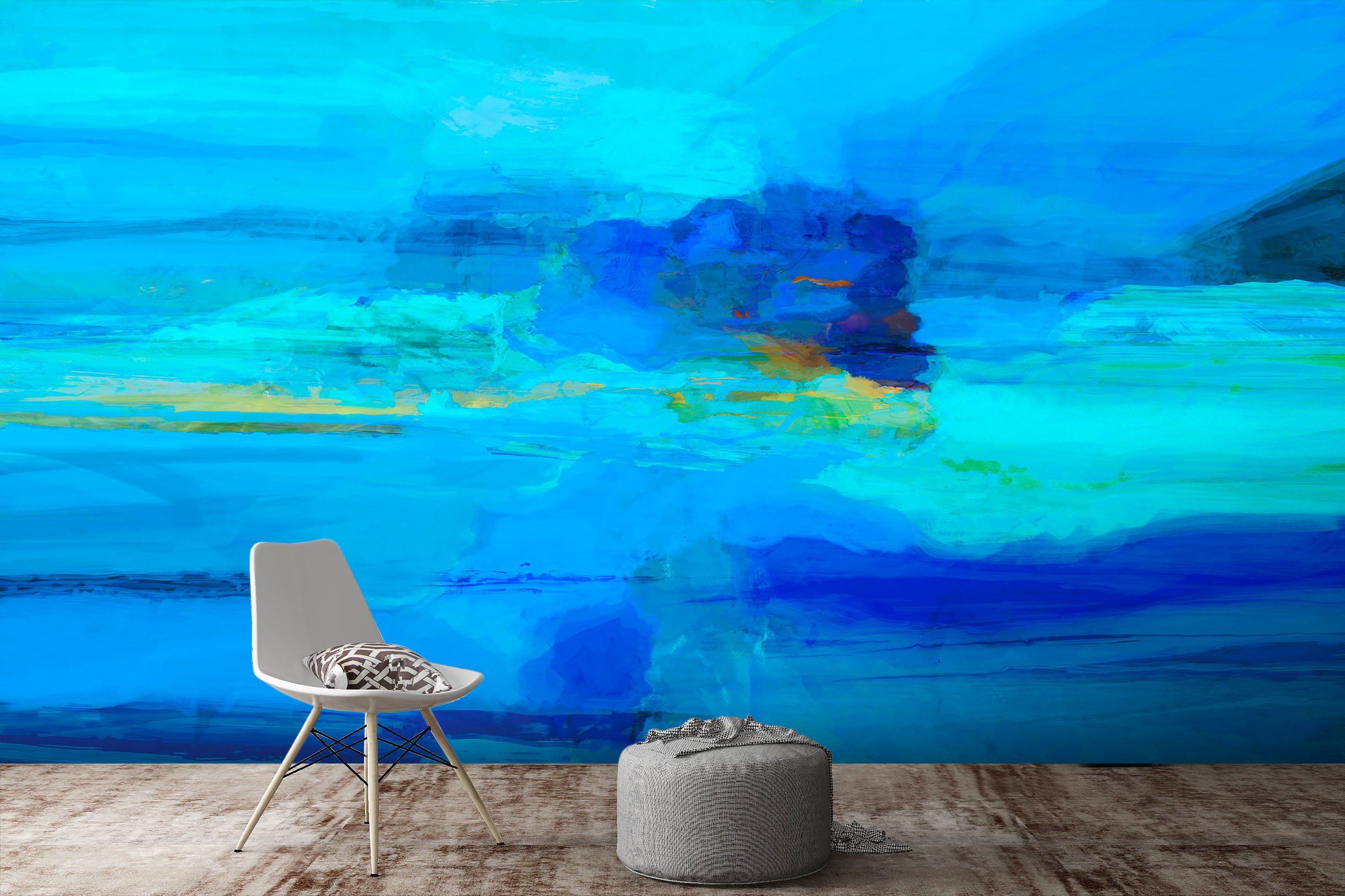 3D Blue Sea 1413 Michael Tienhaara Wall Mural Wall Murals Wallpaper AJ Wallpaper 2 