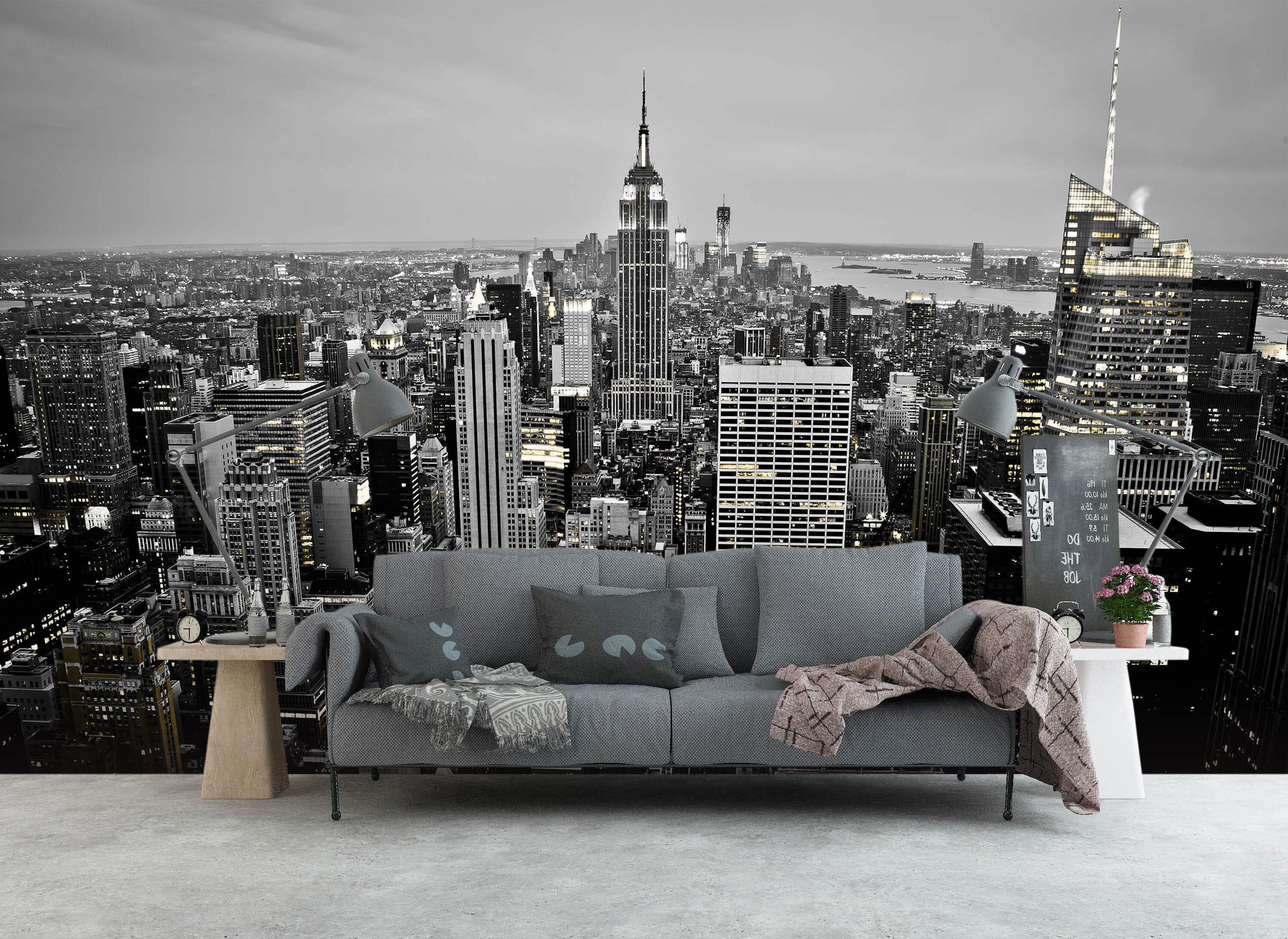 3D Black And White City 1463 Wall Murals Wallpaper AJ Wallpaper 2 