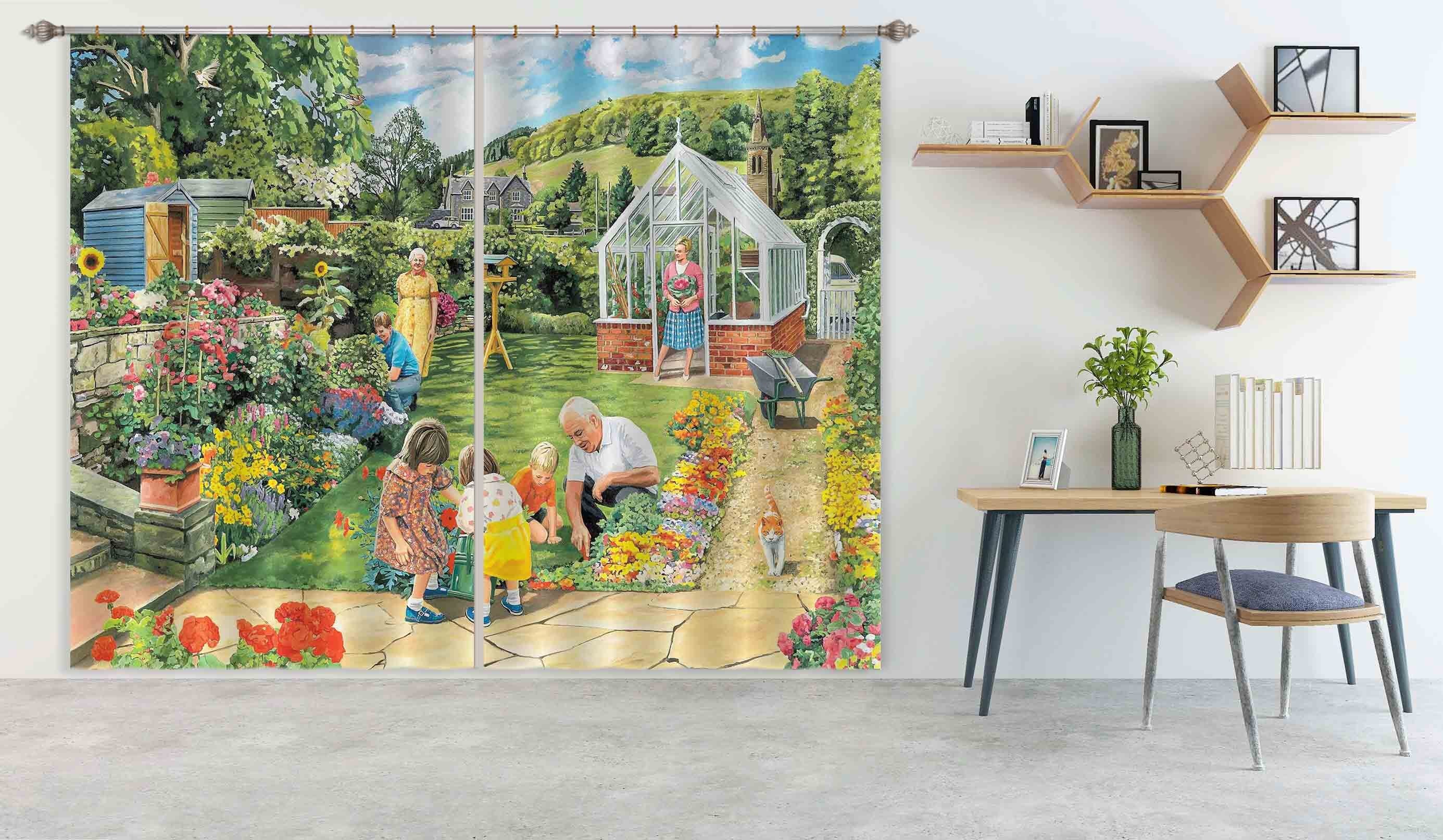 3D Gardening With Grandad 065 Trevor Mitchell Curtain Curtains Drapes Curtains AJ Creativity Home 