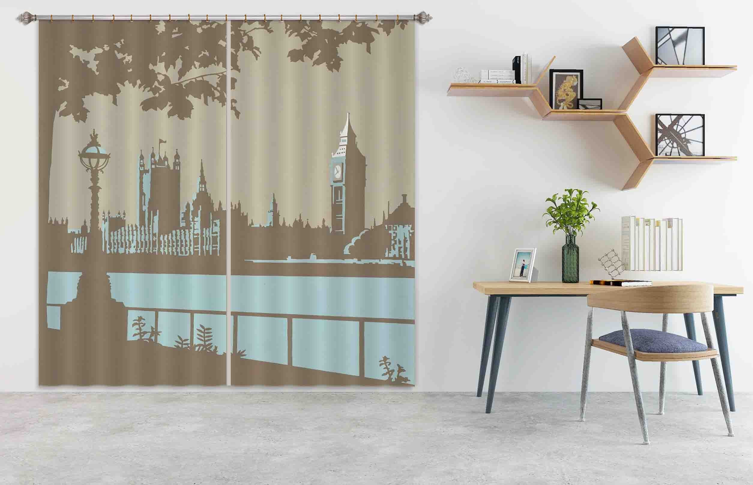 3D London 116 Steve Read Curtain Curtains Drapes Curtains AJ Creativity Home 