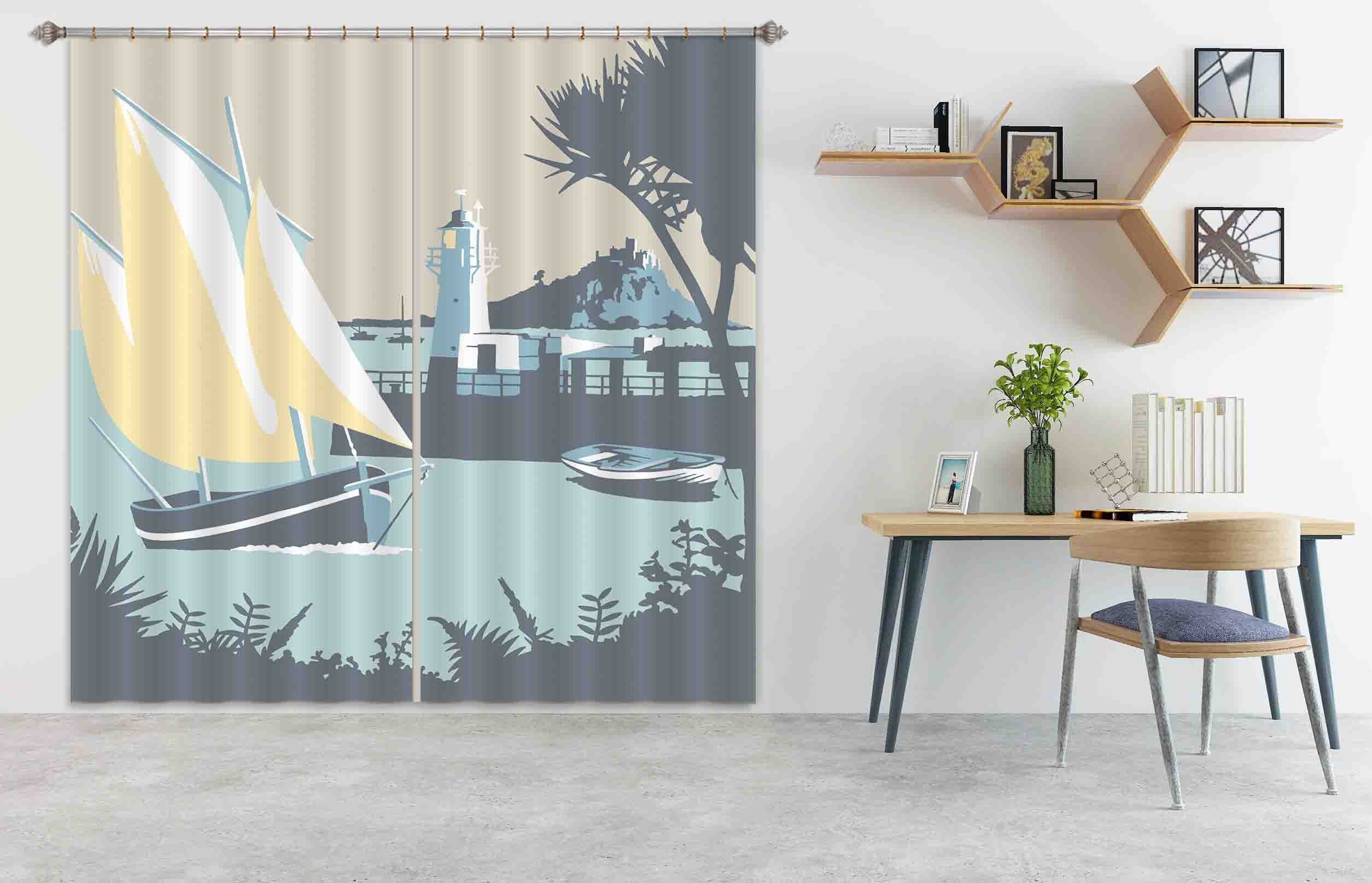 3D Newlyn 125 Steve Read Curtain Curtains Drapes Curtains AJ Creativity Home 