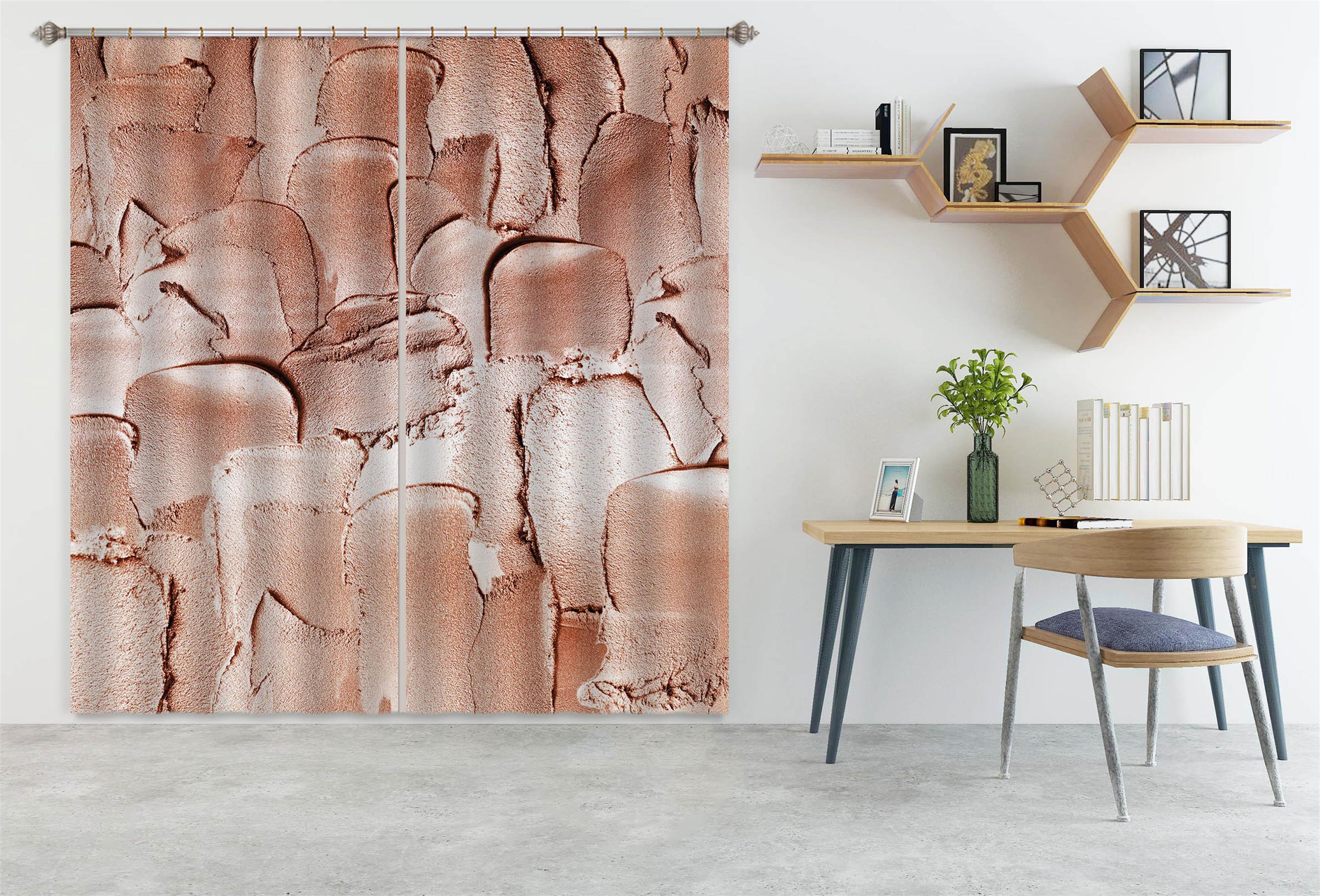 3D Chocolate Color 183 Uta Naumann Curtain Curtains Drapes