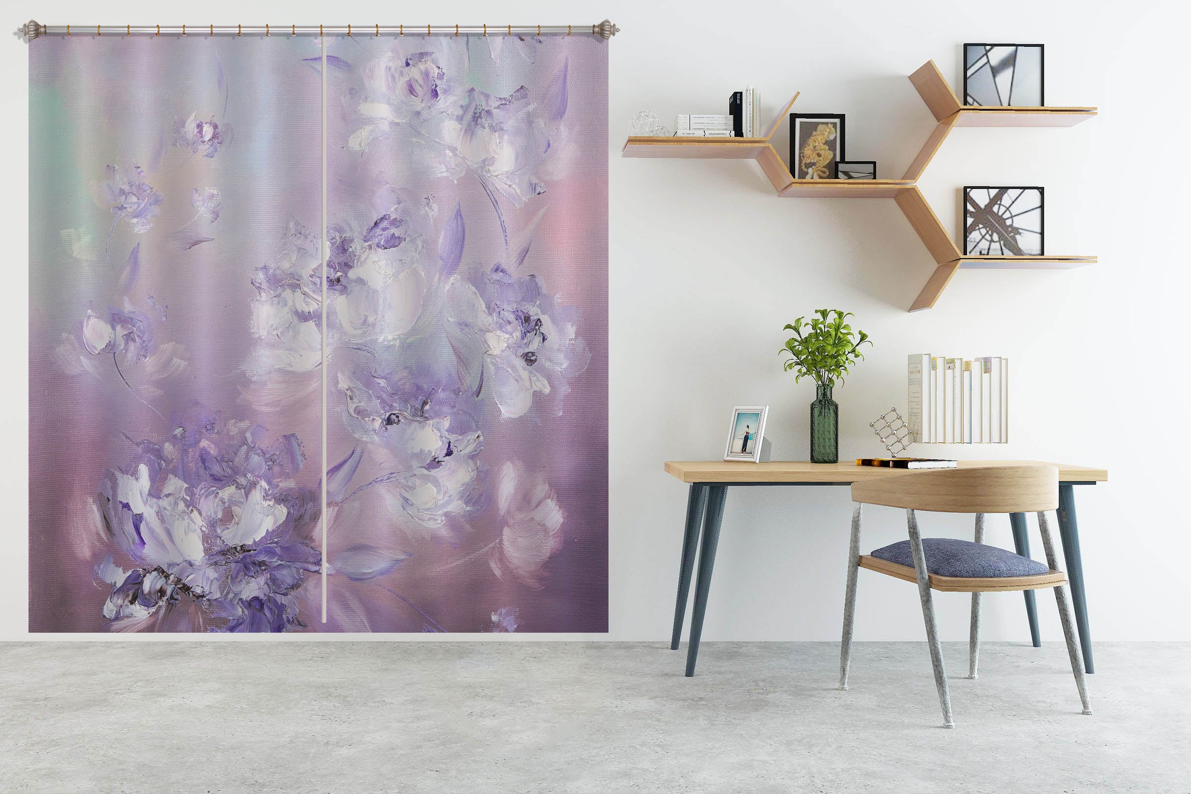 3D Beautiful Flower 2340 Skromova Marina Curtain Curtains Drapes