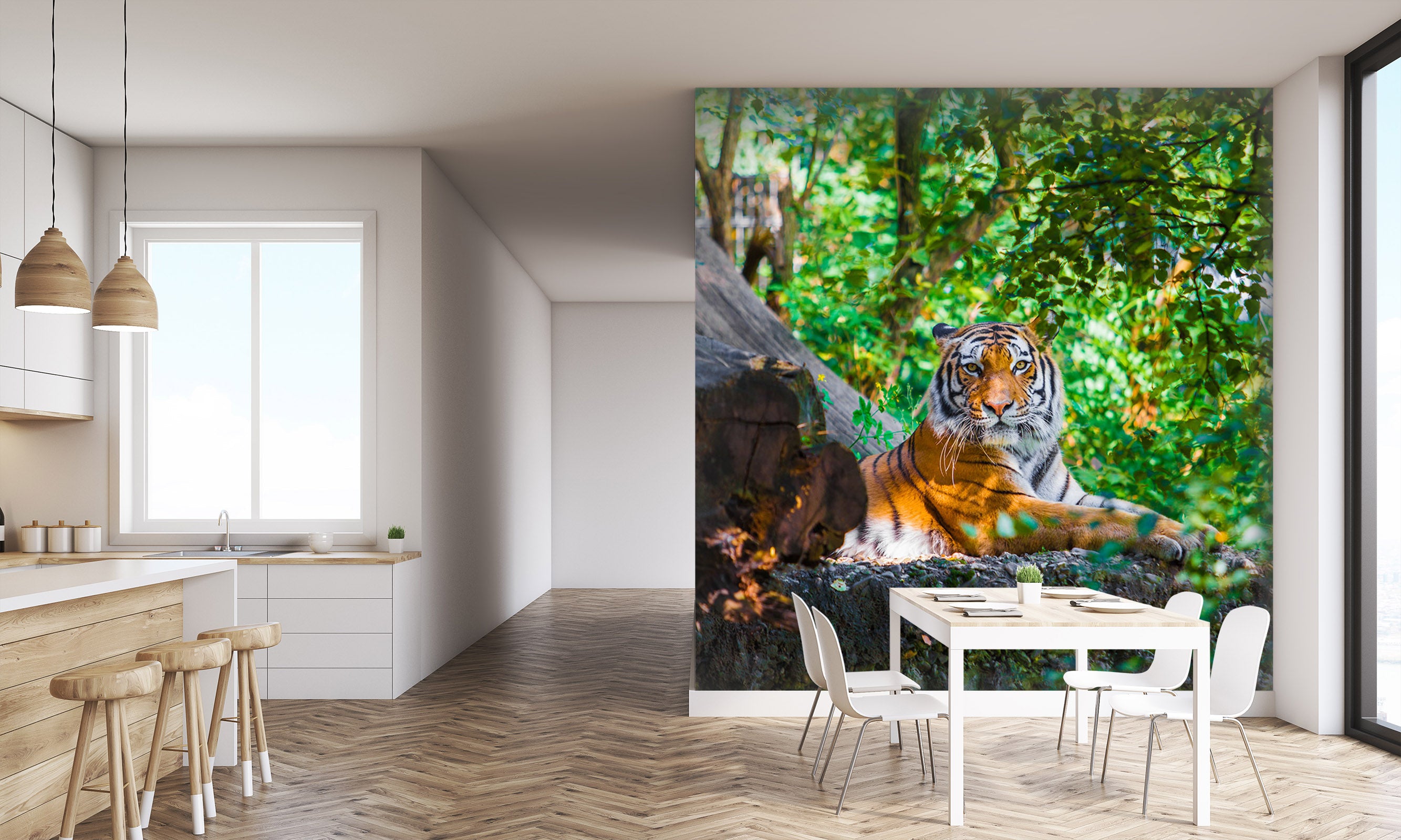 3D Siberian Tiger 343 Wall Murals