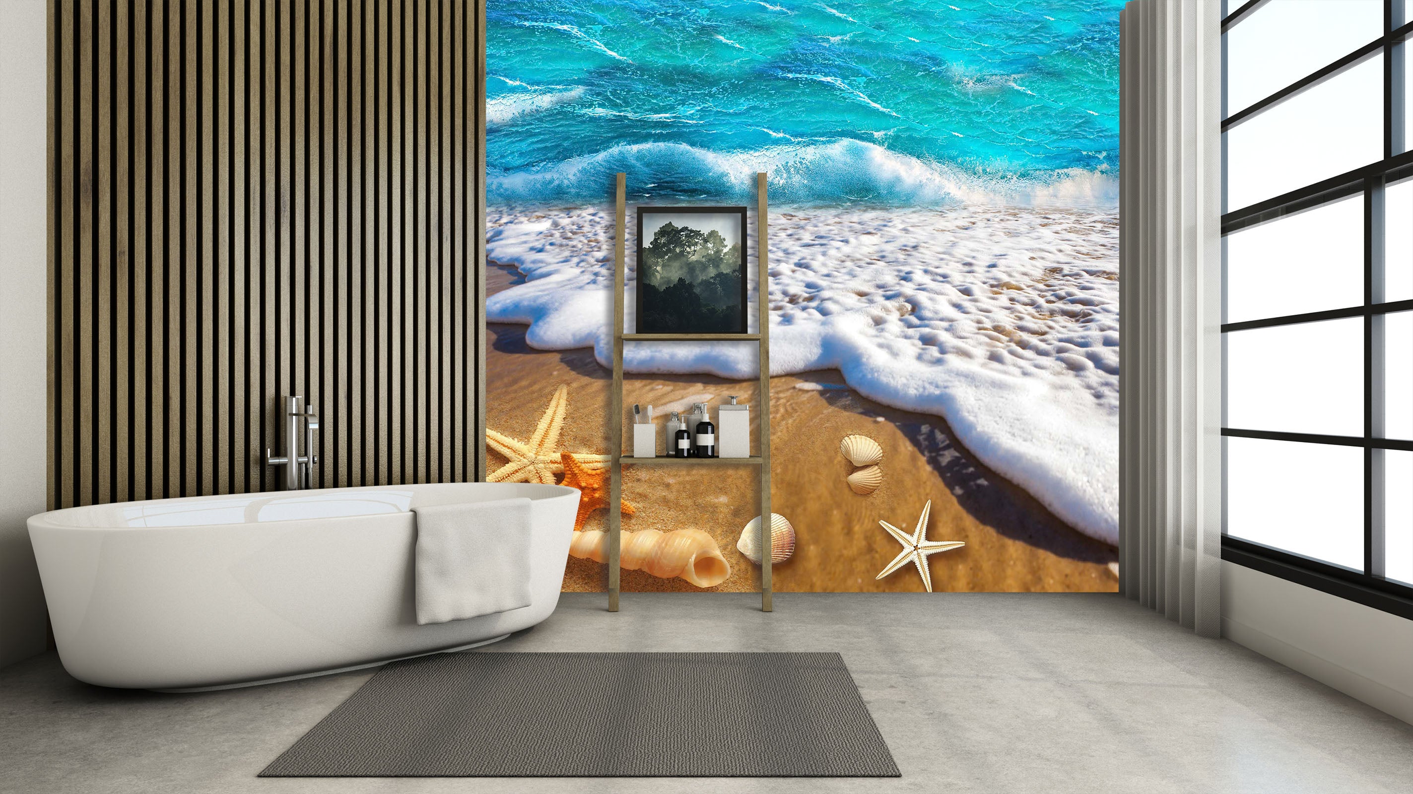 3D Beach Shells 1626 Wall Murals