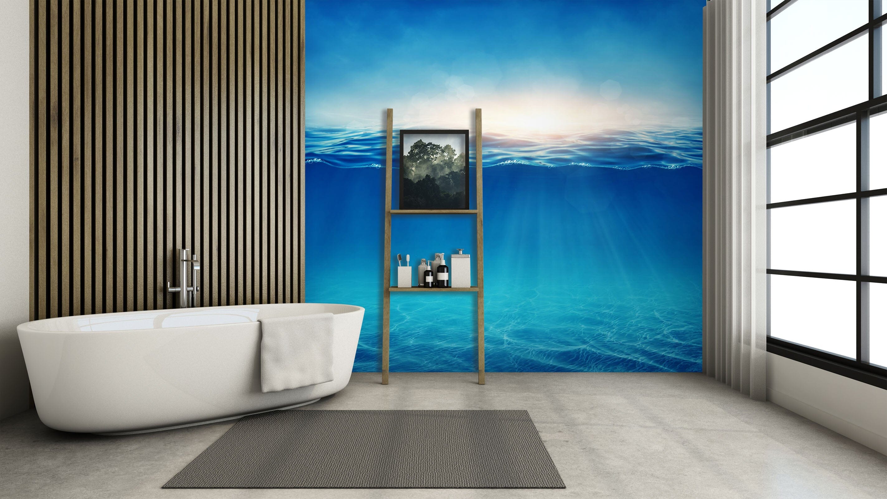 3D Sea Surface Water 092 Wall Murals Wallpaper AJ Wallpaper 2 