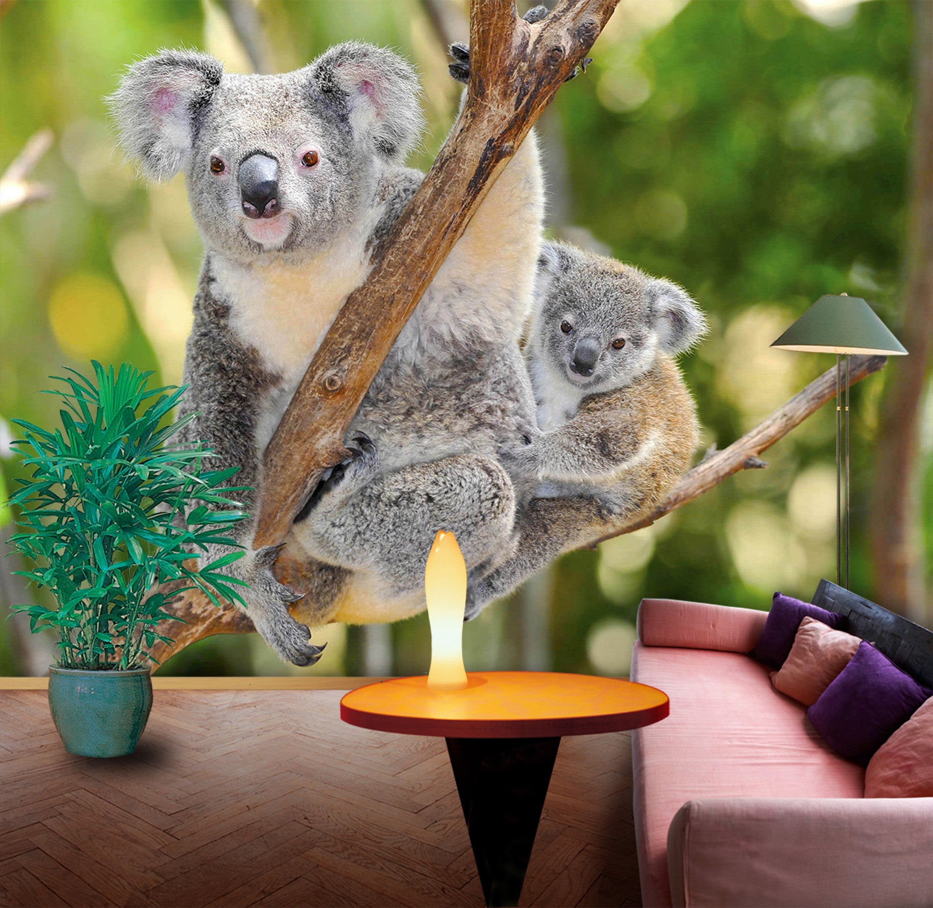 3D Koala Bear 310 Wall Murals