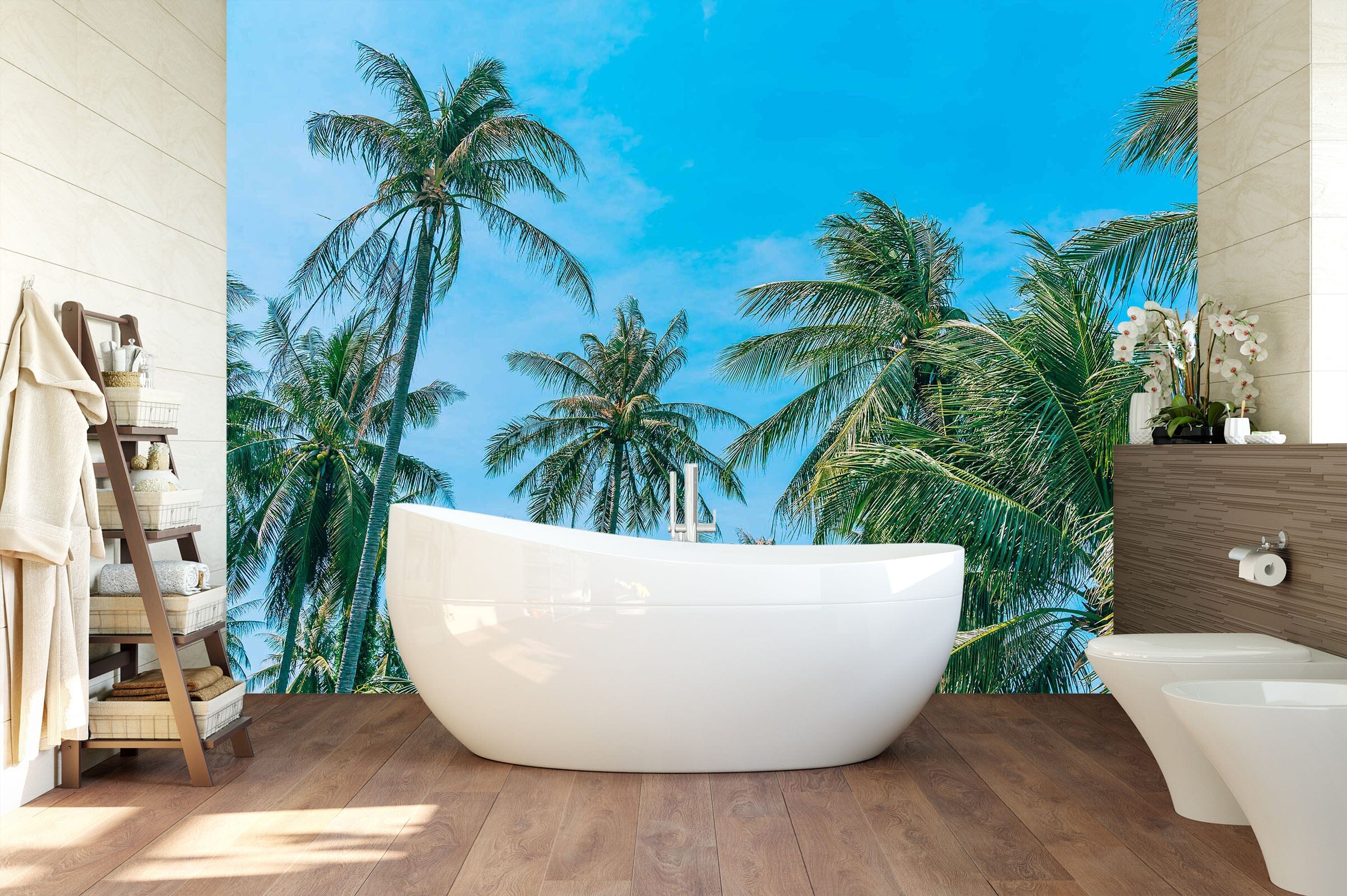 3D Coconut Grove Cloud 133 Wall Murals Wallpaper AJ Wallpaper 2 