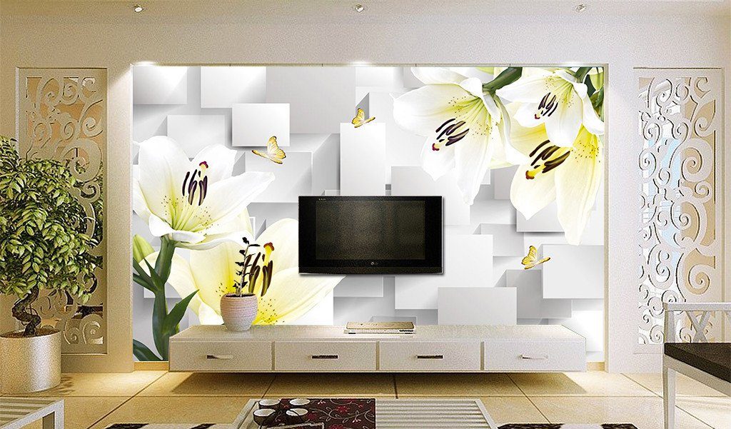 3D Yellow Tulip Flower 232 Wallpaper AJ Wallpapers 
