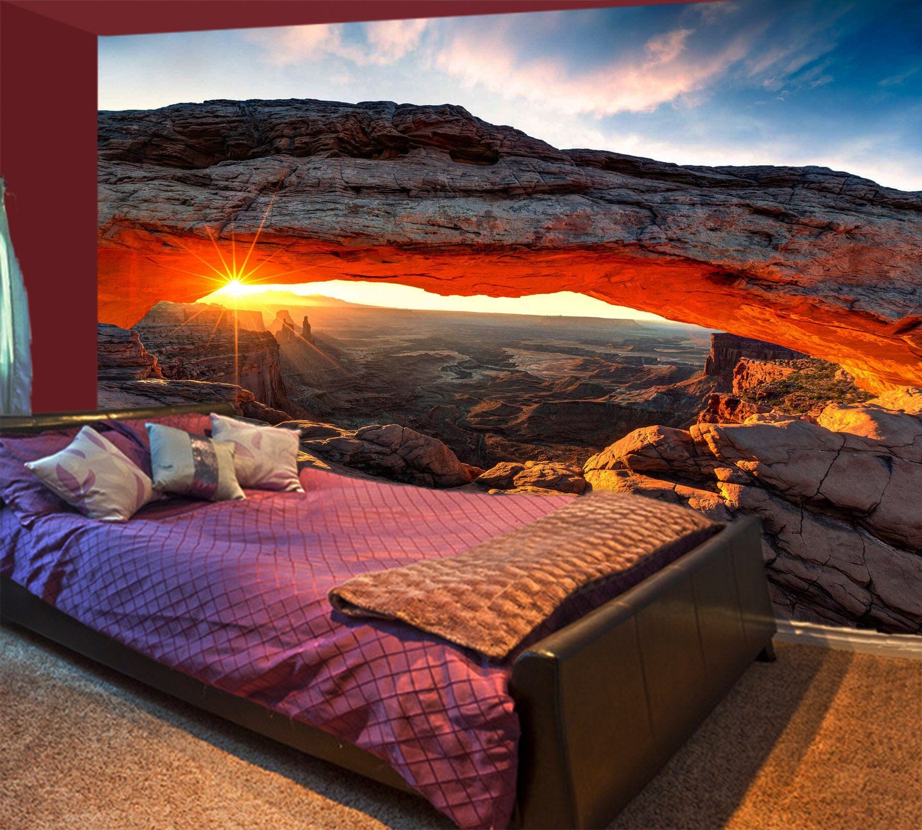 3D Sunrise Valley 1040 Wall Murals Wallpaper AJ Wallpaper 2 