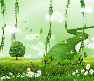 3D Plants Path Road 25 Wallpaper AJ Wallpaper 