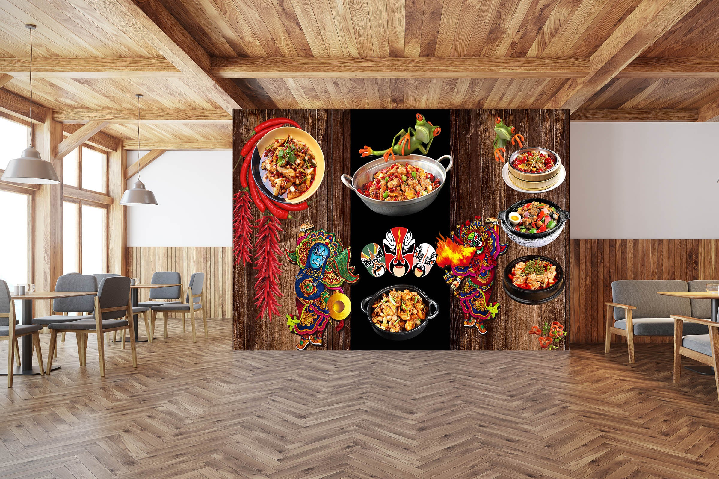 3D Prosperous Life 3011 Wall Murals