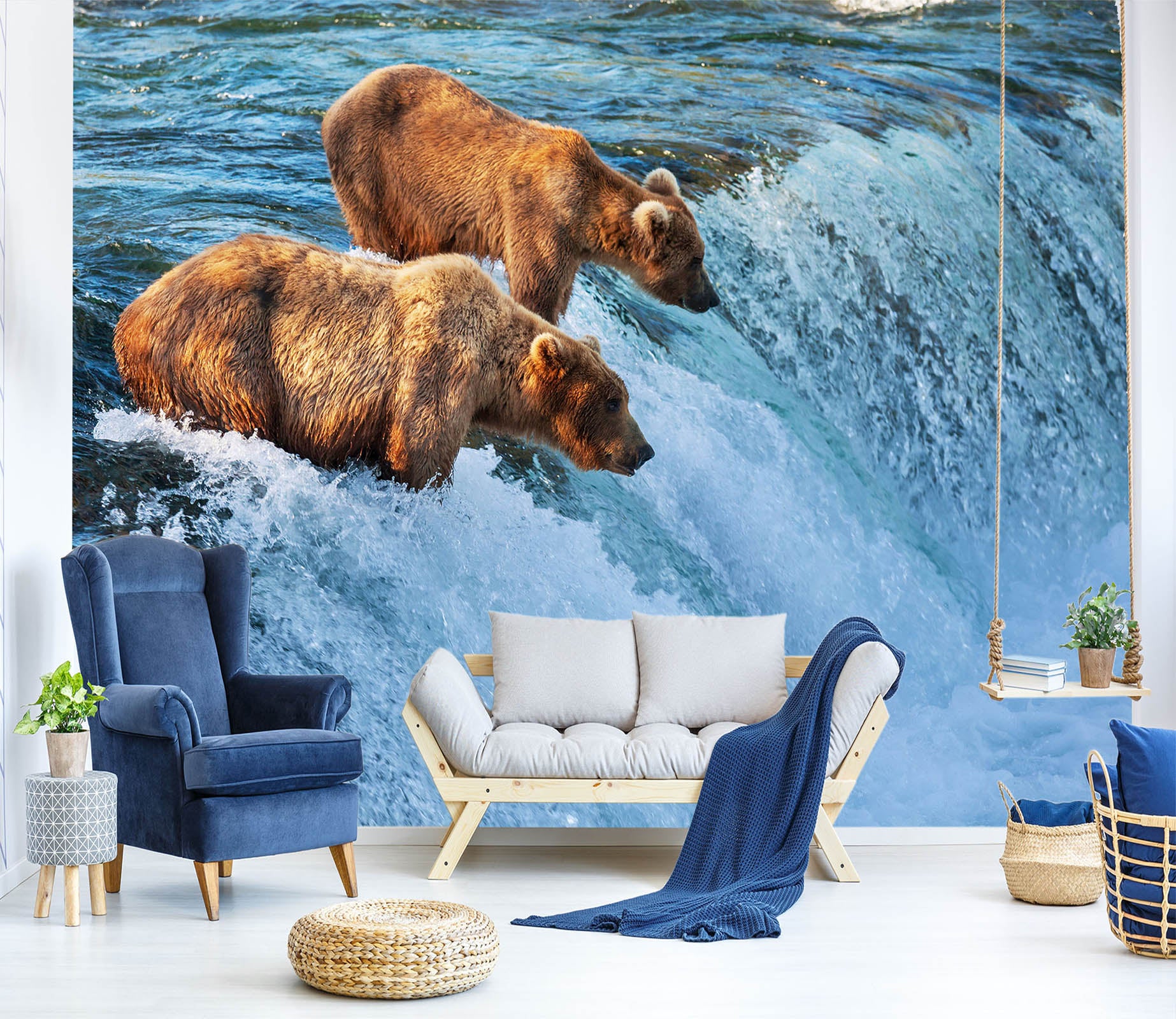 3D Polar Bear 004 Wall Murals Wallpaper AJ Wallpaper 2 