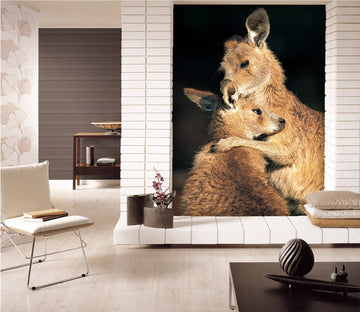 3D Cute Kangaroo 007 Wall Murals Wallpaper AJ Wallpaper 2 