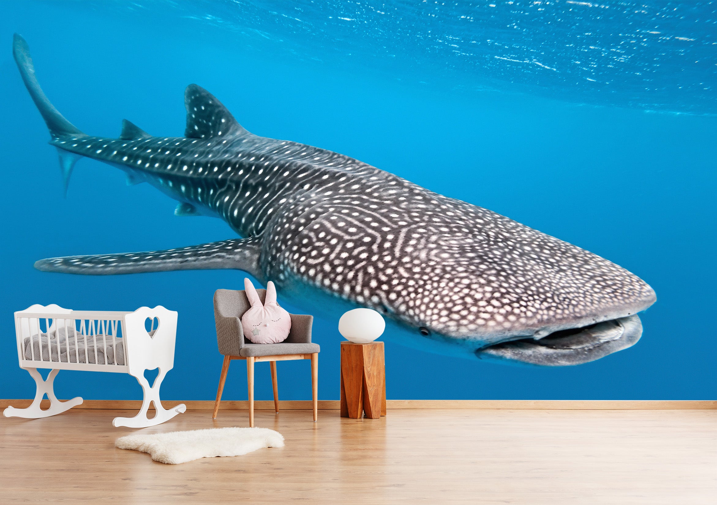 3D Deep Sea Shark 008 Wall Murals Wallpaper AJ Wallpaper 2 