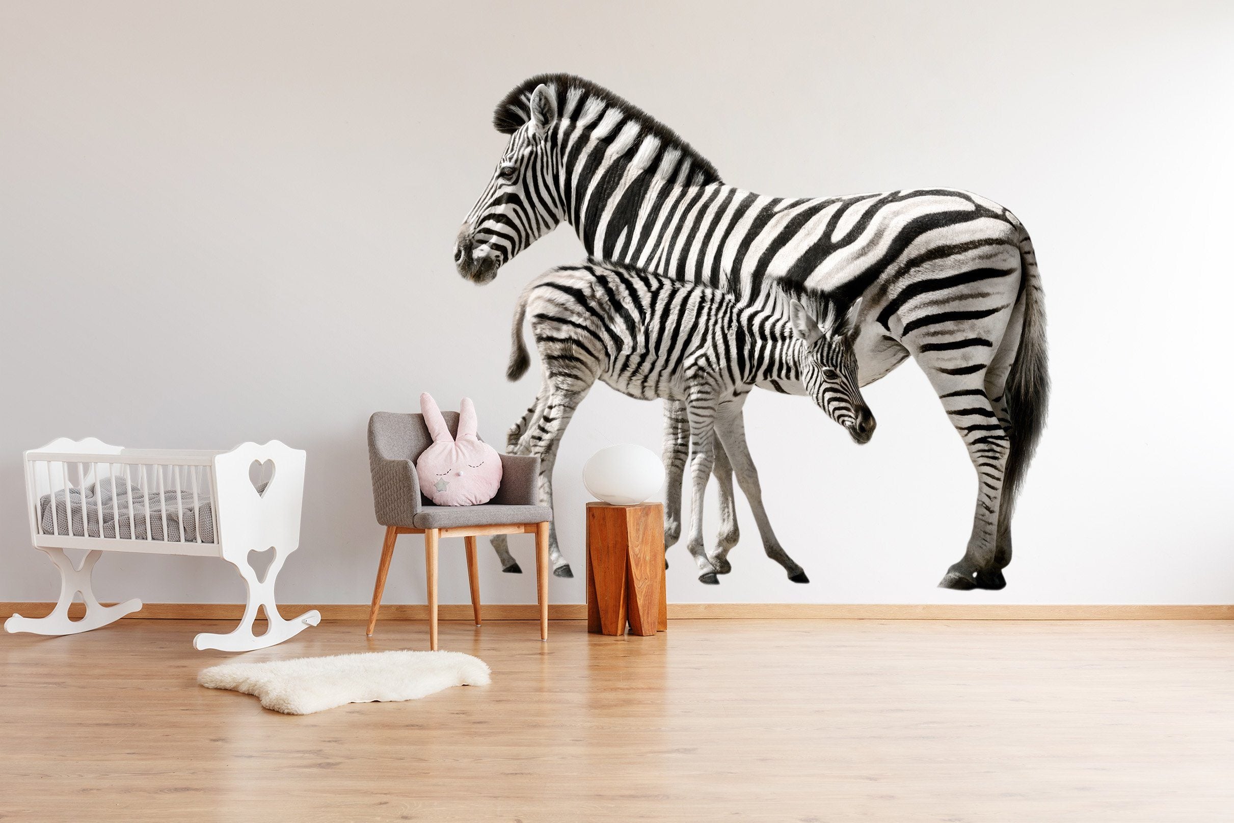 3D Playful Zebra 104 Animals Wall Stickers Wallpaper AJ Wallpaper 