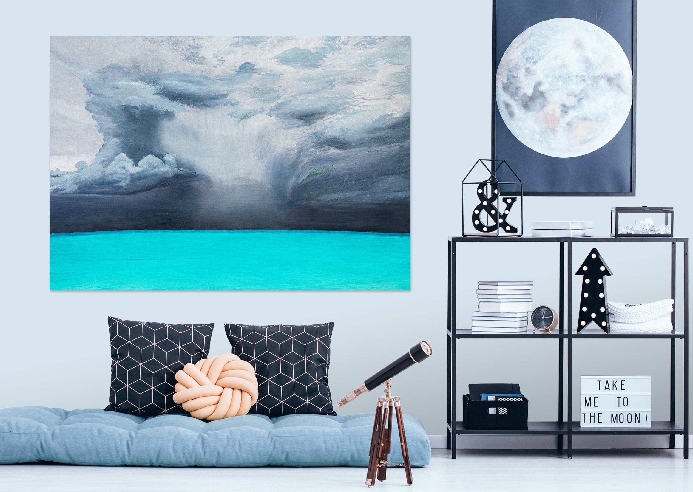 3D Blue Lake Water 1814 Marina Zotova Wall Sticker