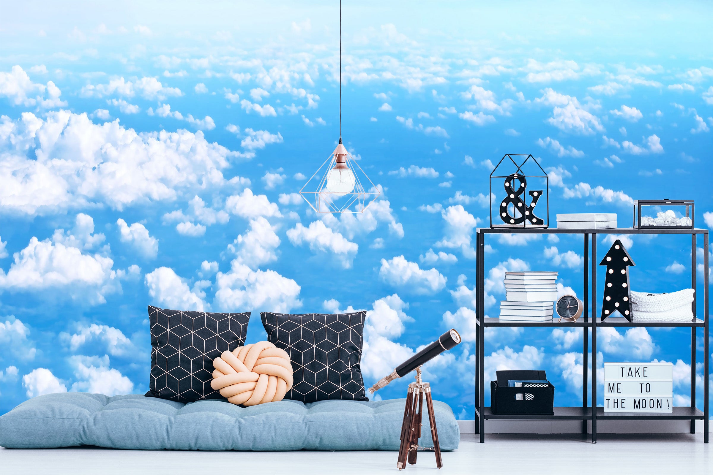 3D Blue Sky 2070 Wall Murals