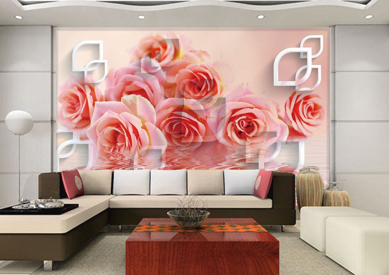 3D Red Flower Petal 028 Wallpaper AJ Wallpaper 