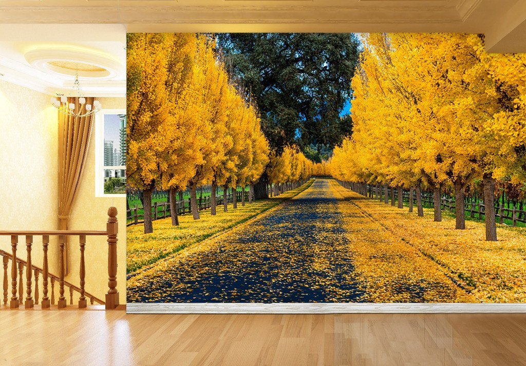 3D Yellow Poplar Trees 23 Wallpaper AJ Wallpaper 