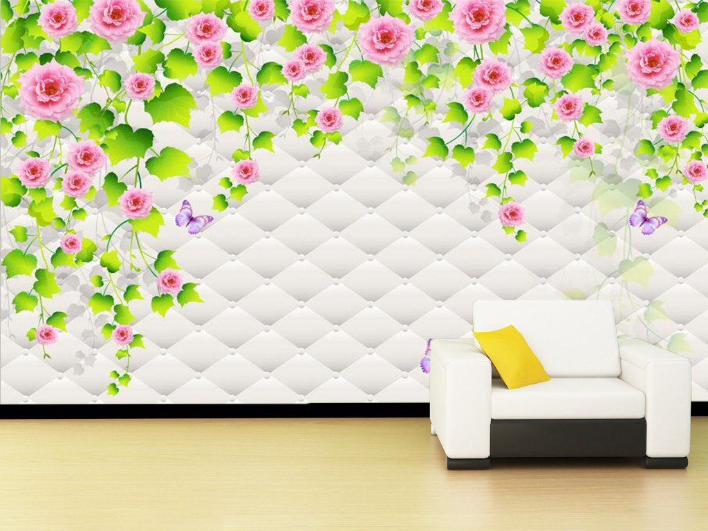 3D Texture flower vine Wallpaper AJ Wallpaper 1 