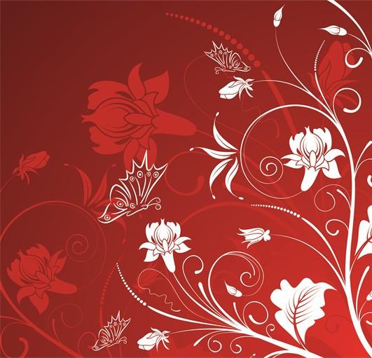 Dancing Flower Vines 1 Wallpaper AJ Wallpaper 