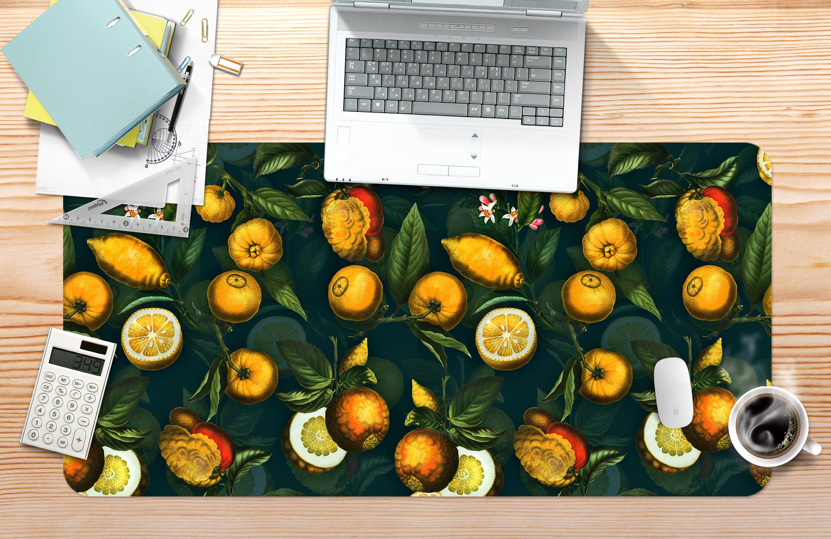 3D Fruit Branches Pattern 120192 Uta Naumann Desk Mat