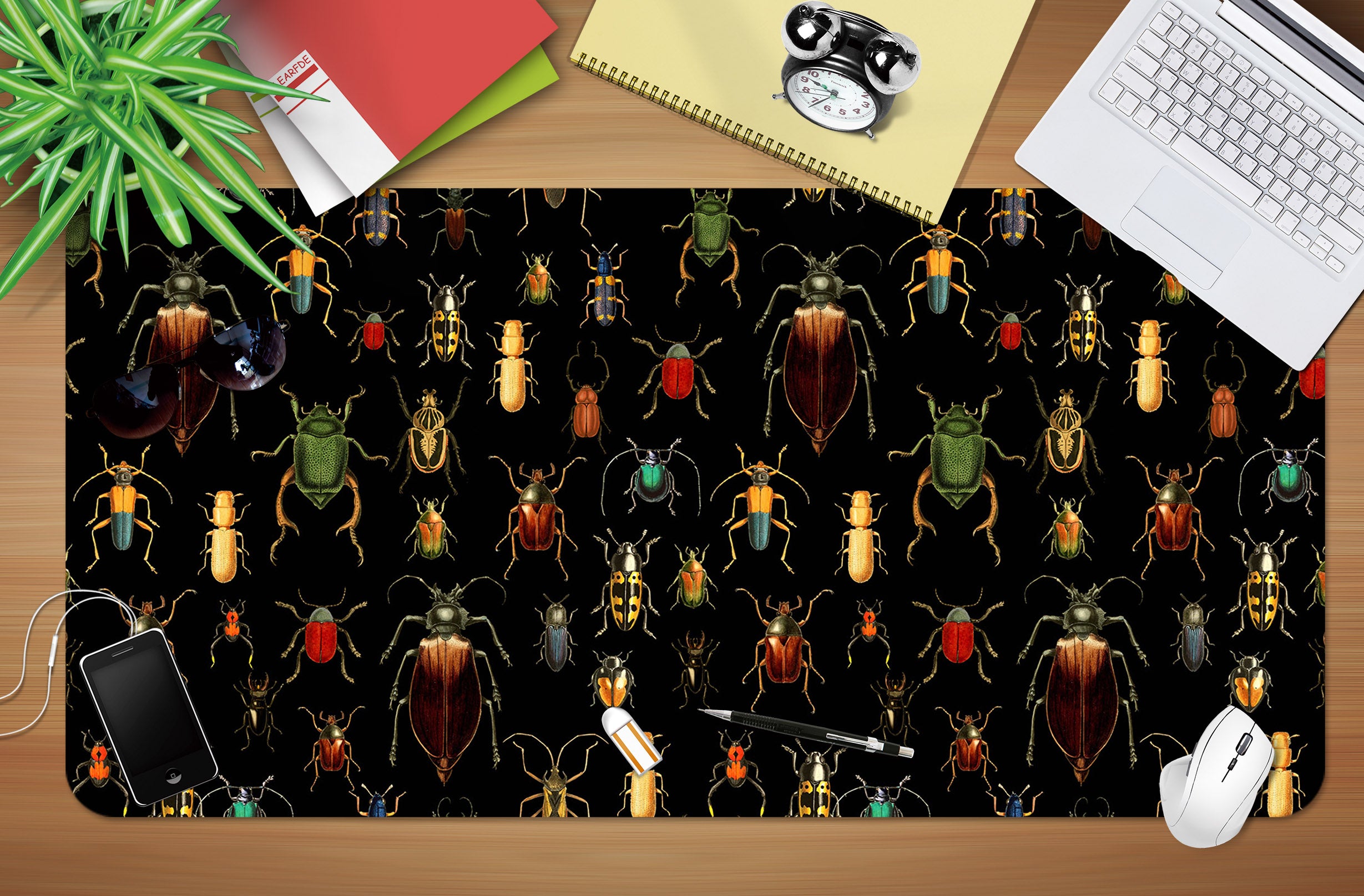 3D Colorful Insects 120157 Uta Naumann Desk Mat