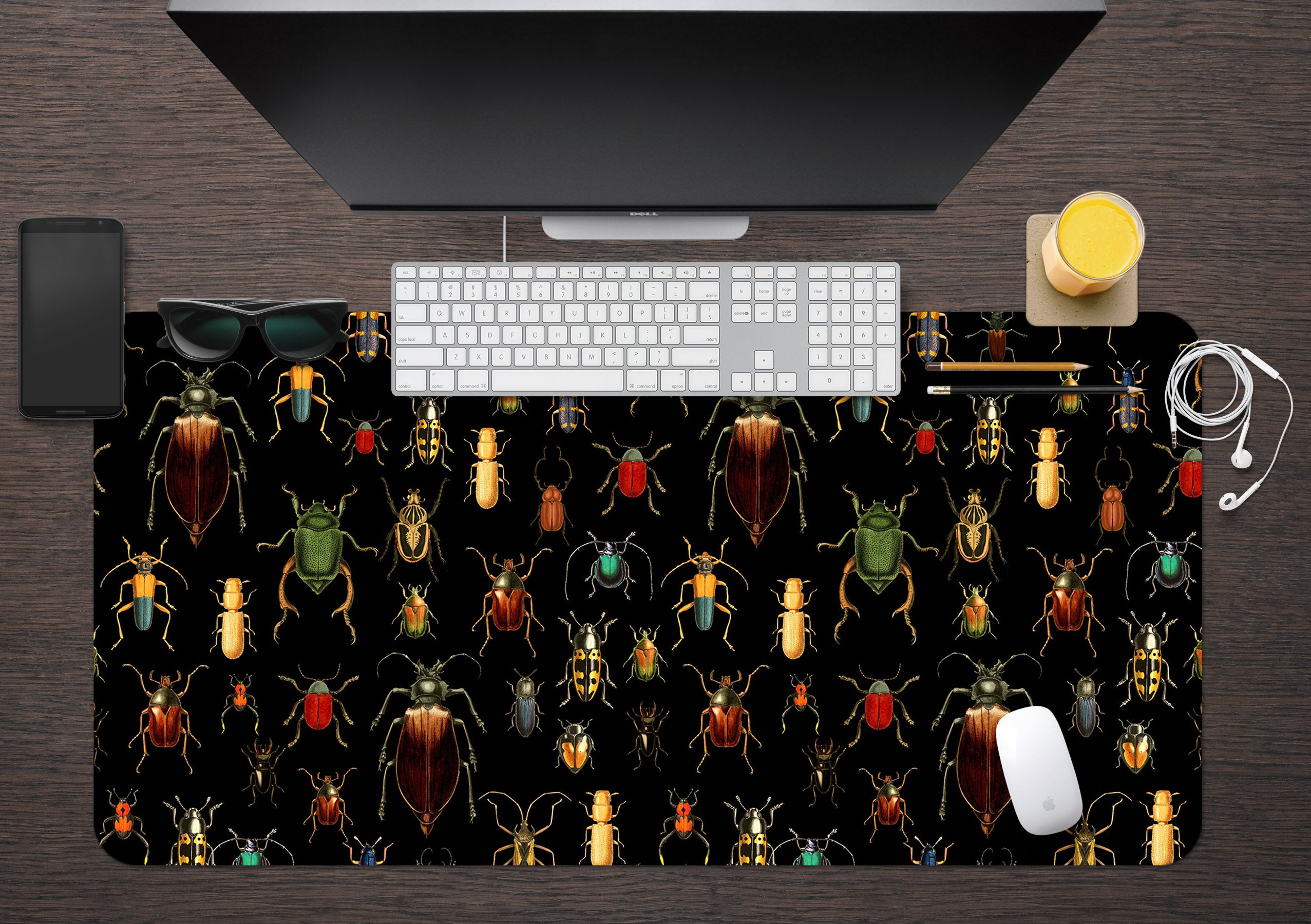 3D Colorful Insects 120157 Uta Naumann Desk Mat