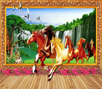 3D Running Horses 668 Wallpaper AJ Wallpaper 