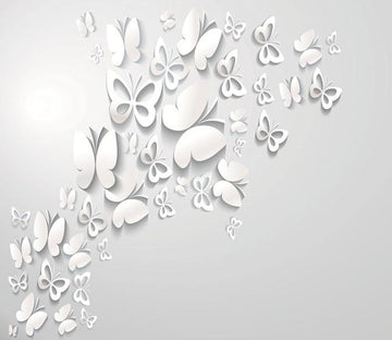 3D White Butterfly Flower 121 Wallpaper AJ Wallpaper 