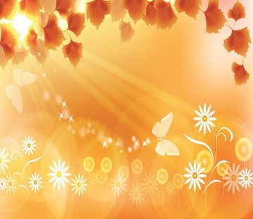 3D Sunshine Orange Maple Leaves 7 Wallpaper AJ Wallpaper 2 