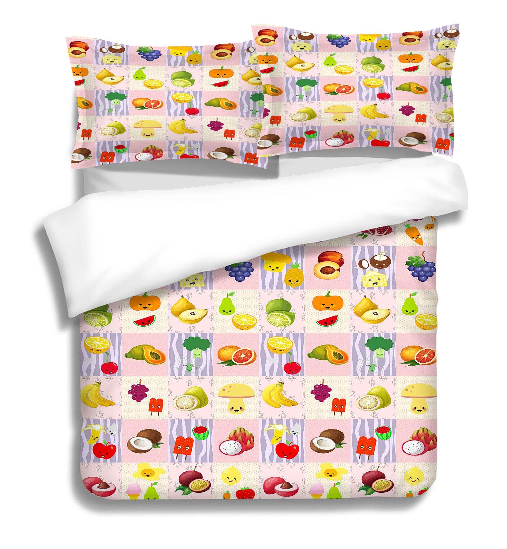 3D Cute Fruit 108 Bed Pillowcases Quilt Wallpaper AJ Wallpaper 