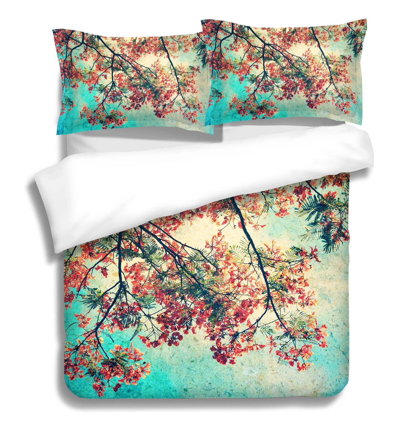 3D Sky Flower 030 Bed Pillowcases Quilt Wallpaper AJ Wallpaper 