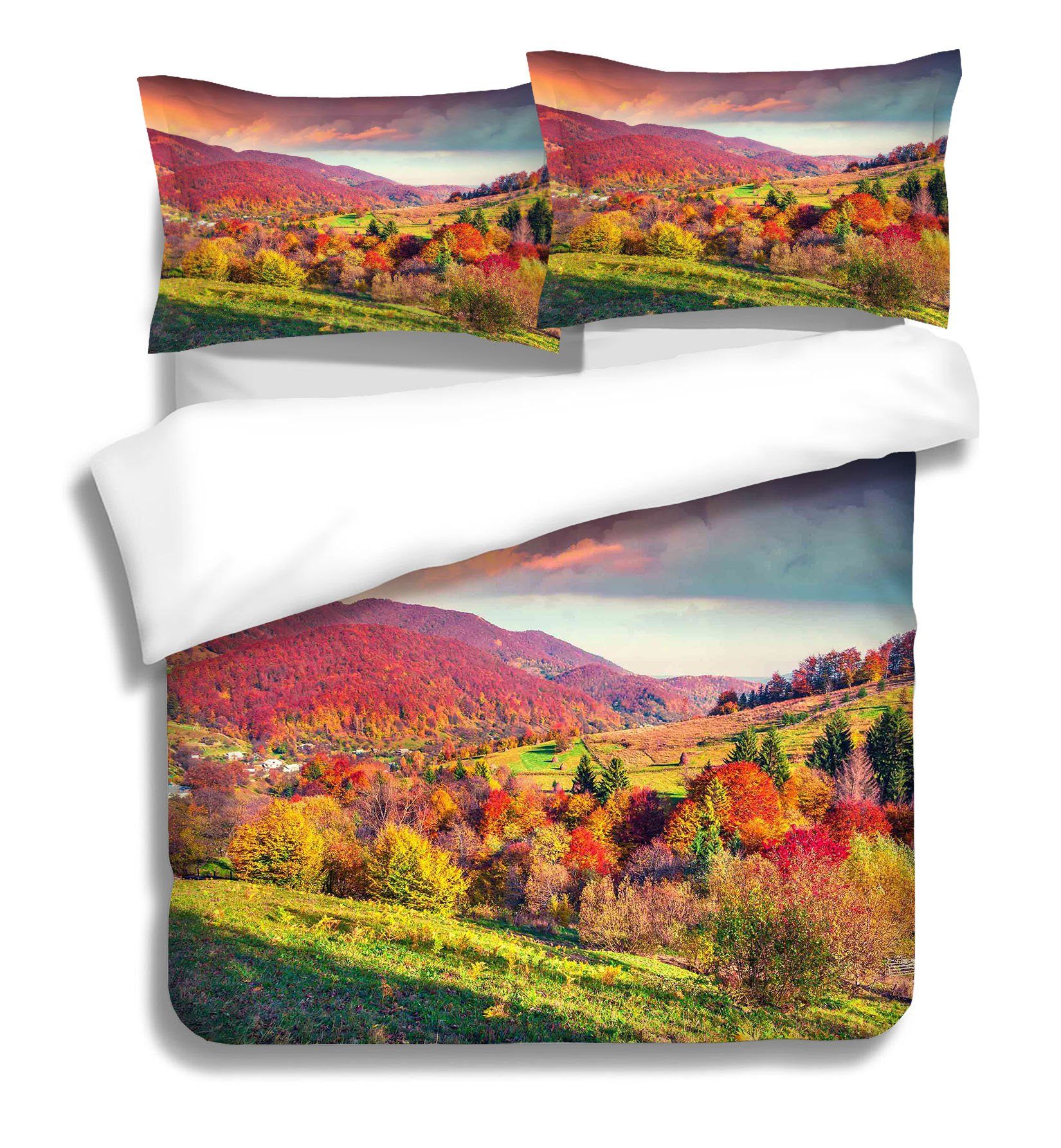 3D Forest Field 043 Bed Pillowcases Quilt Wallpaper AJ Wallpaper 