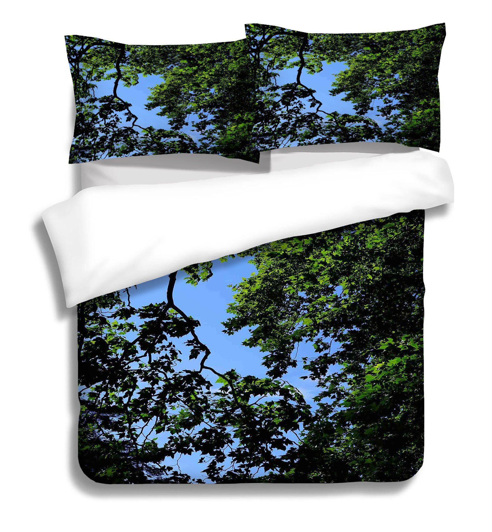 3D Green Shaded Woods 157 Bed Pillowcases Quilt Wallpaper AJ Wallpaper 