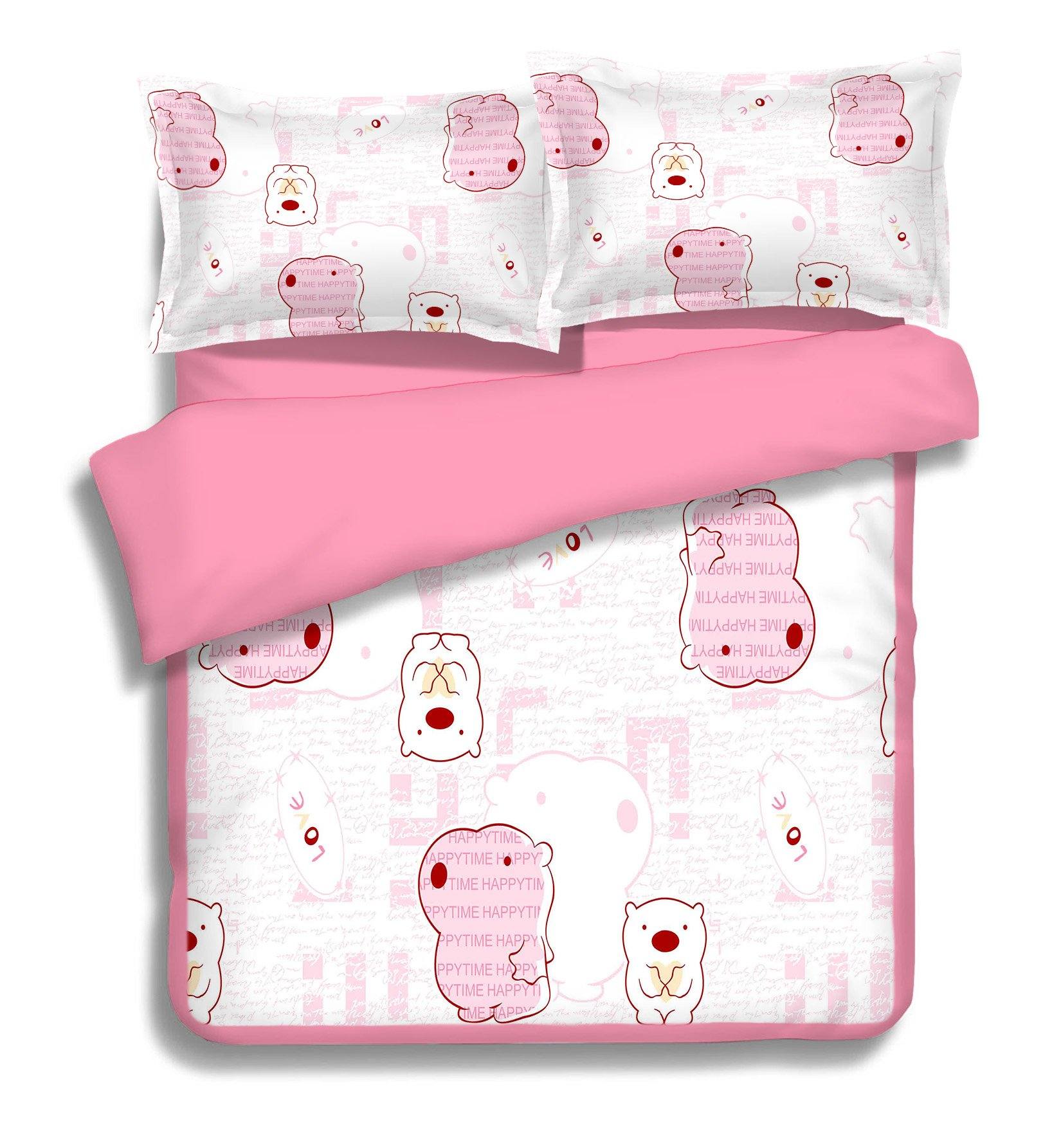 3D Line Bear 108 Bed Pillowcases Quilt Wallpaper AJ Wallpaper 