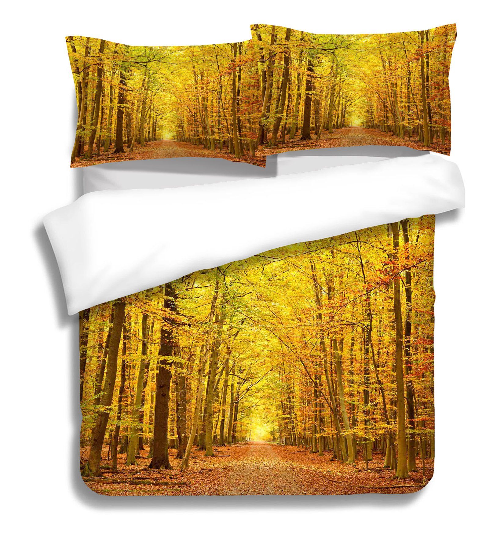 3D Yellow Woods 092 Bed Pillowcases Quilt Wallpaper AJ Wallpaper 