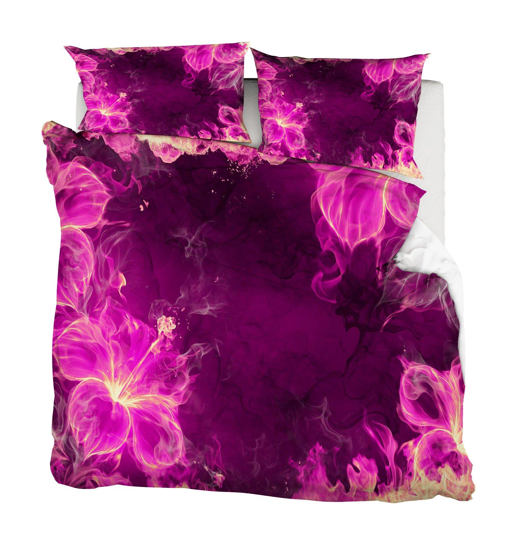 3D Fire Lilys 093 Bed Pillowcases Quilt Wallpaper AJ Wallpaper 