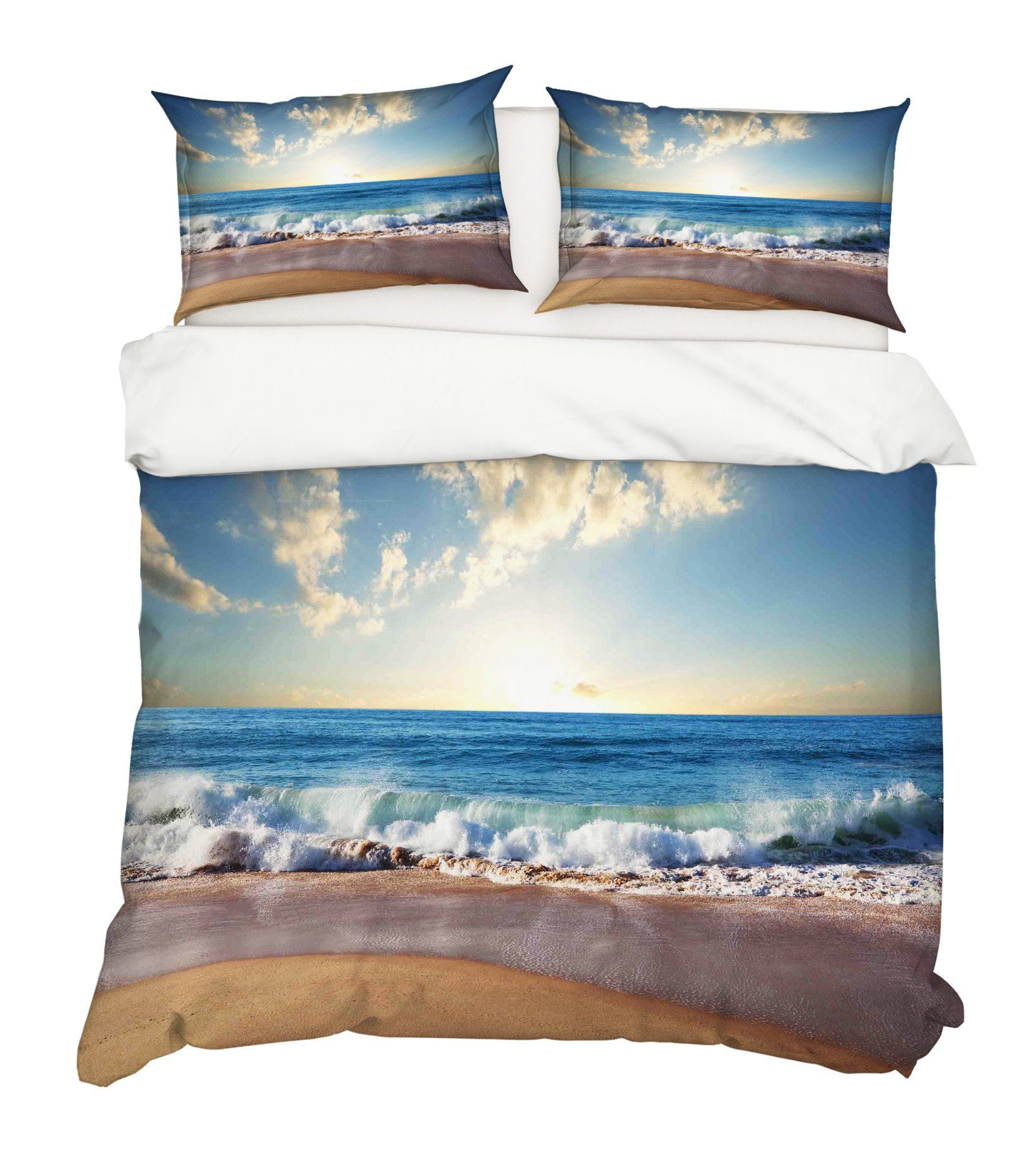 3D Endless Seaside 090 Bed Pillowcases Quilt Wallpaper AJ Wallpaper 