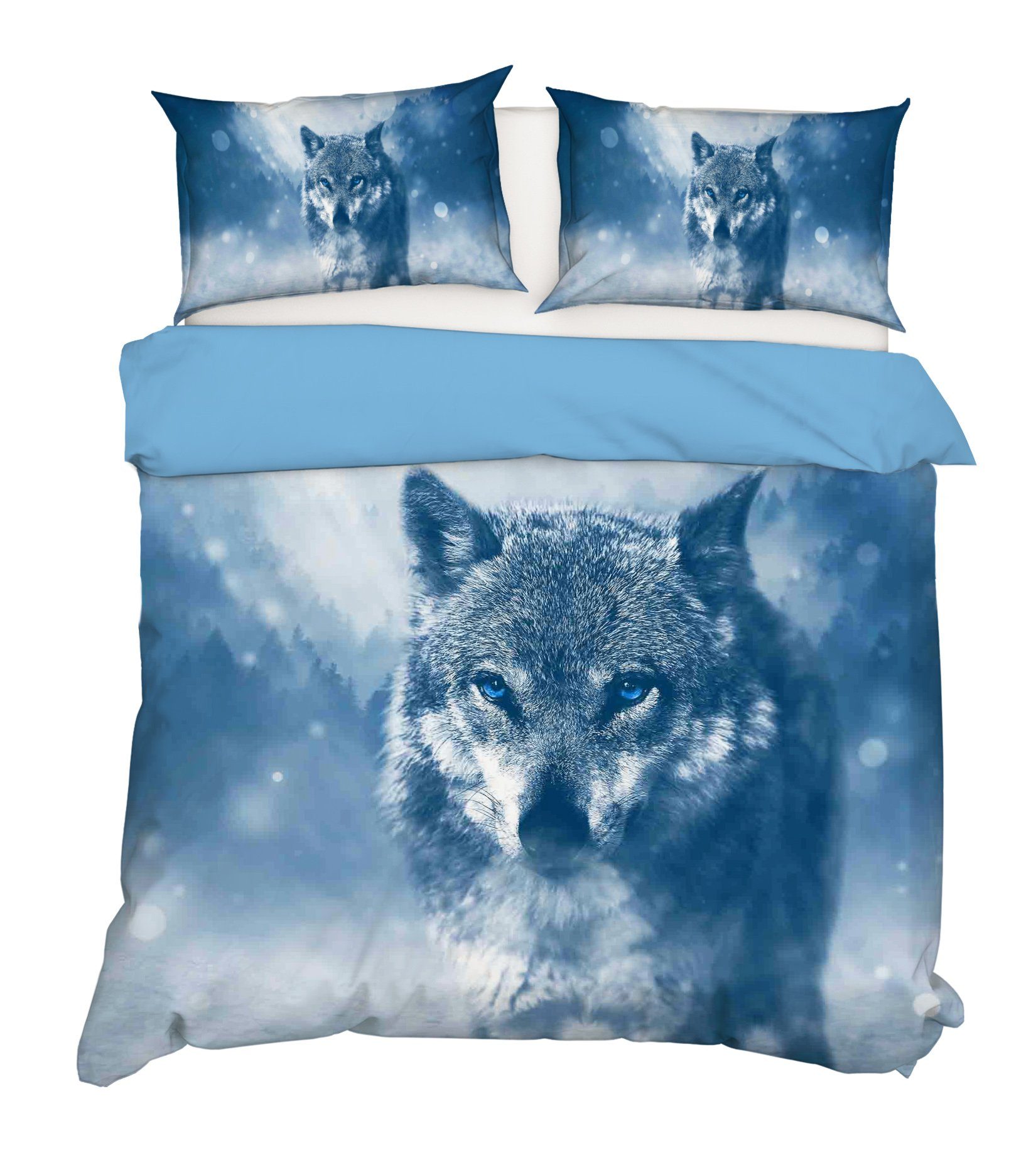 3D Wolf Eyes 114 Bed Pillowcases Quilt Wallpaper AJ Wallpaper 