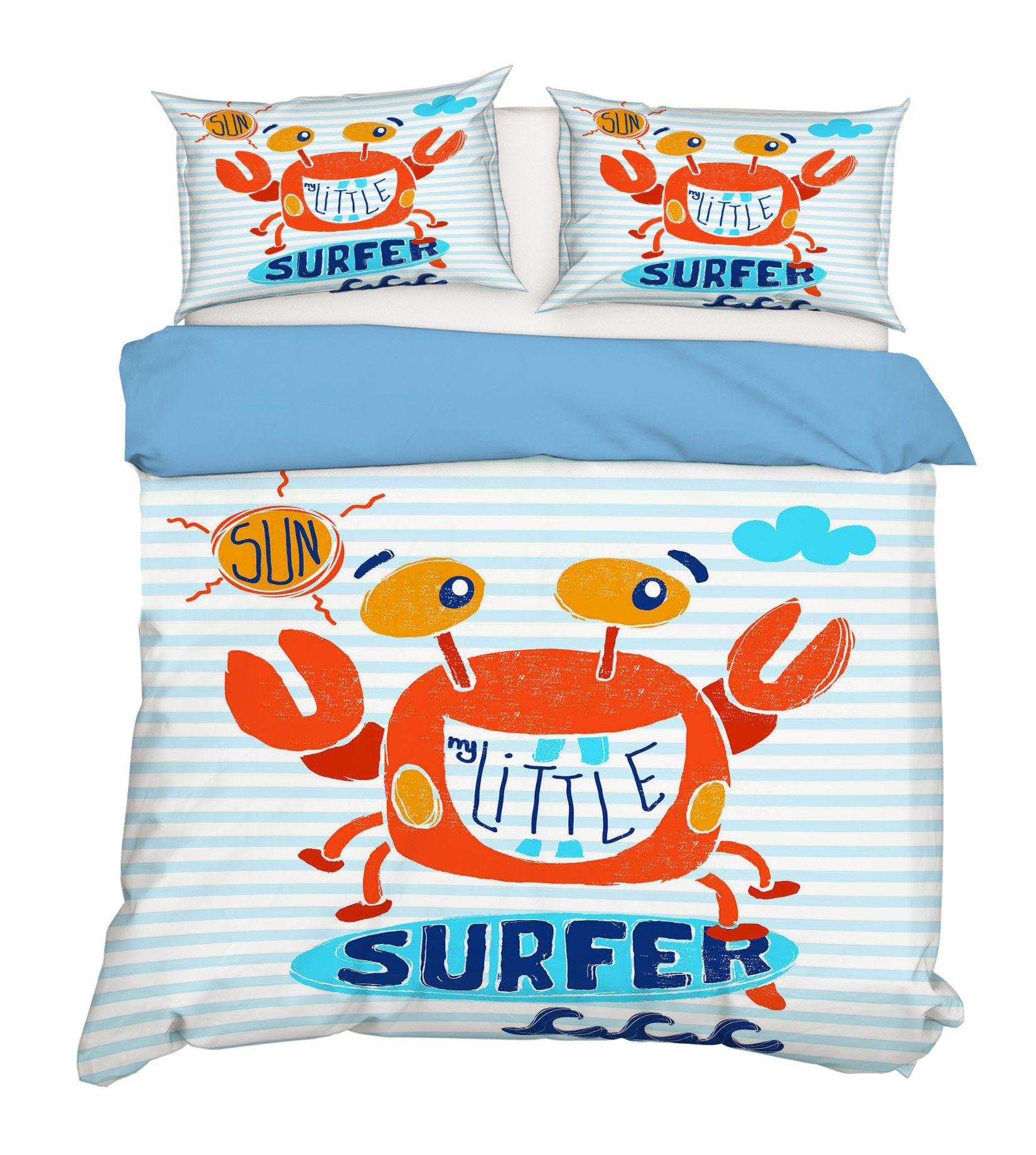 3D Cartoon Crab 117 Bed Pillowcases Quilt Wallpaper AJ Wallpaper 