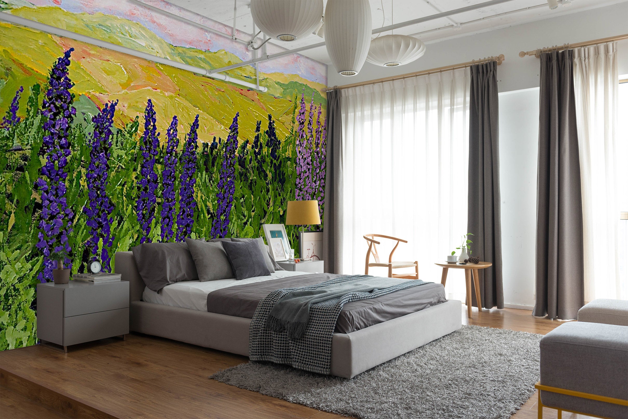 3D Golden Field 152 Allan P. Friedlander Wall Mural Wall Murals