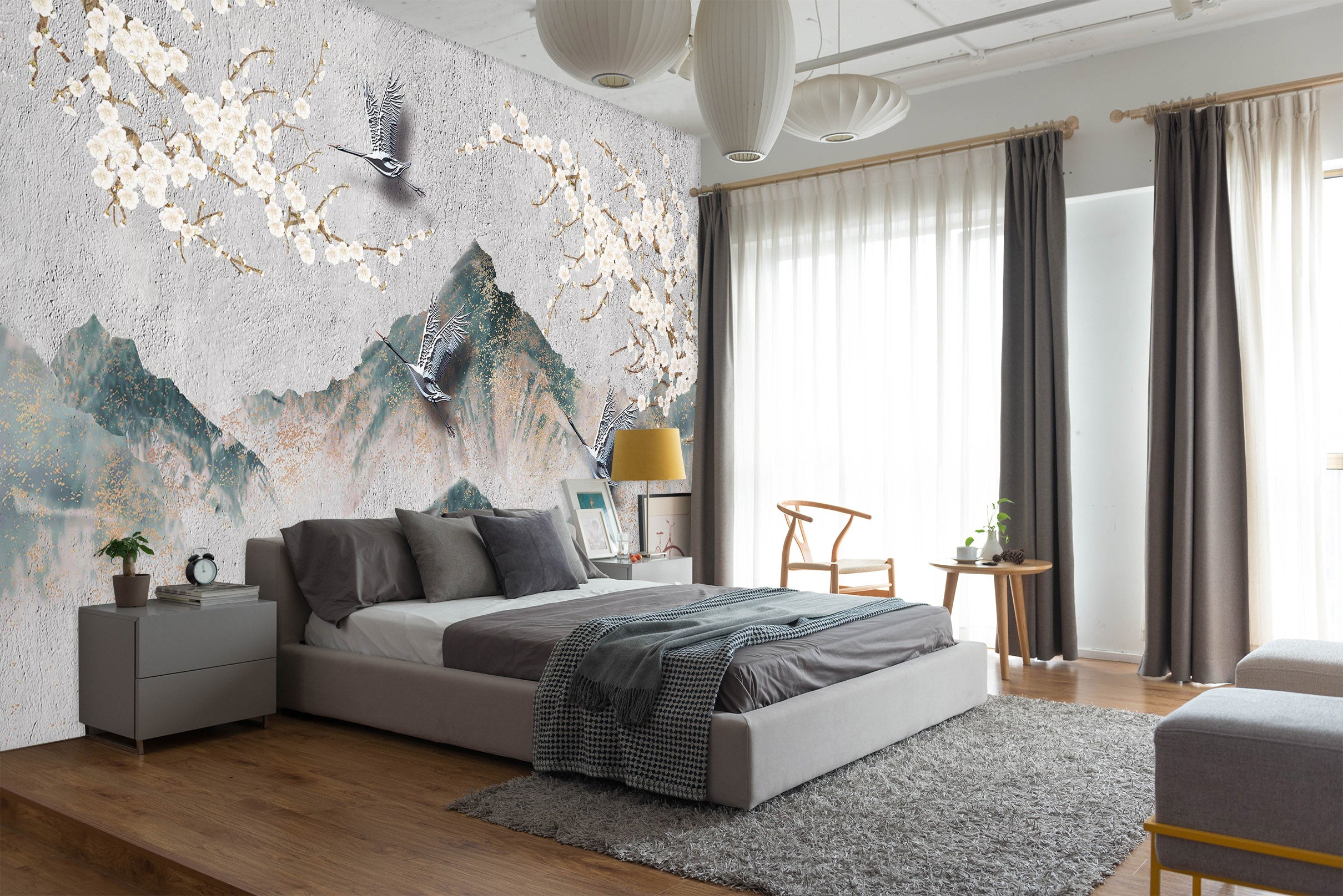 3D Valley Flowers 2082 Wall Murals